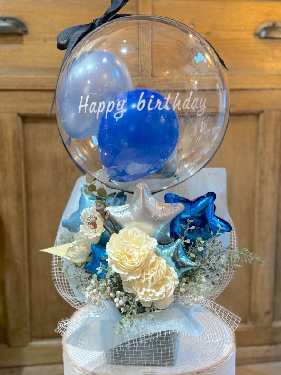 アーティフィシャルフラワー×バルーンアレンジメントLサイズ【発送・メッセい指定可能商品】