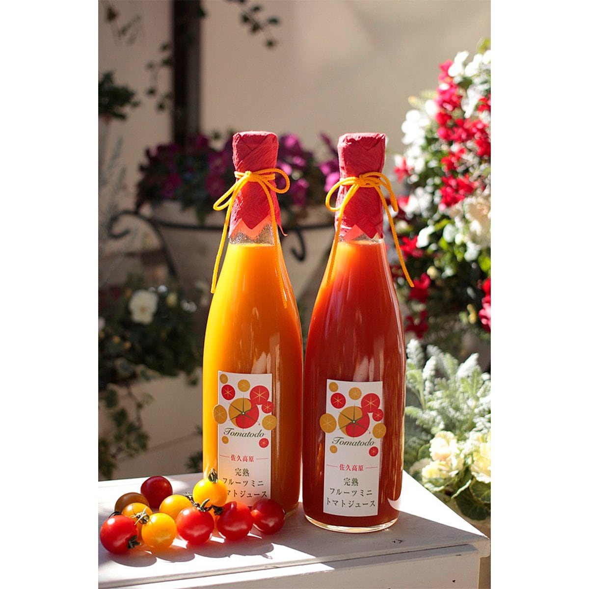 トマトジュース 2本セット 長野県産品送料無料キャンペーン対象商品（一部地域を除く）ゼロ磁場栽培　無添加　無農薬　ストレートジュース【贈答箱付き】