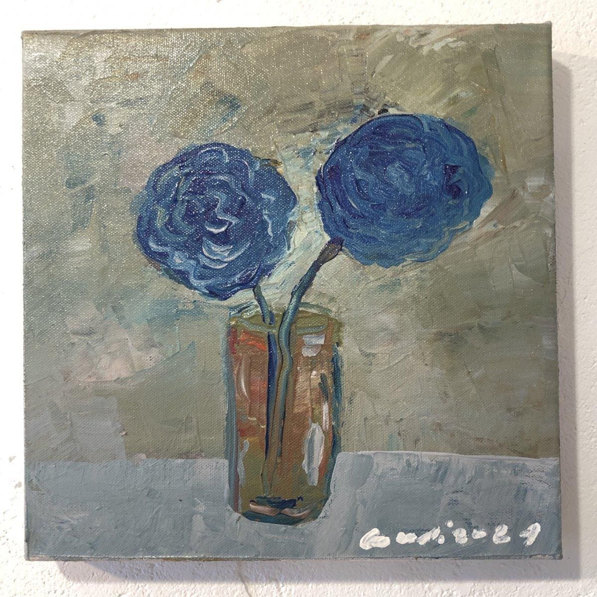 絵画【Budi Blue flower】