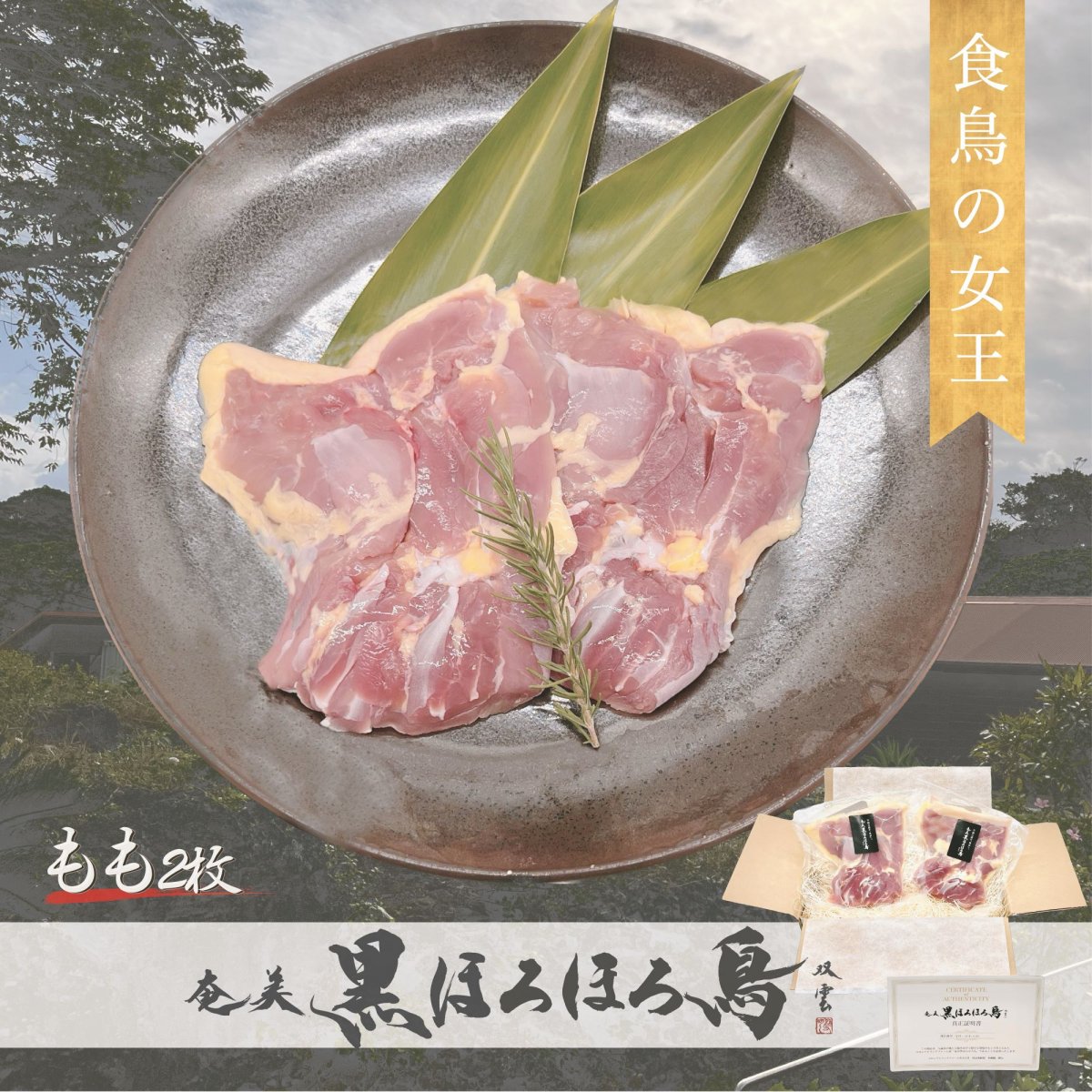 奄美黒ほろほろ鳥　もも２枚