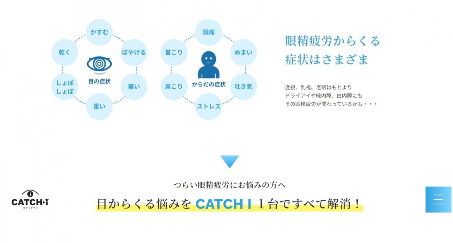 目のリラクゼーション CATCH I（キャッチアイ）初回30分お試しチケット