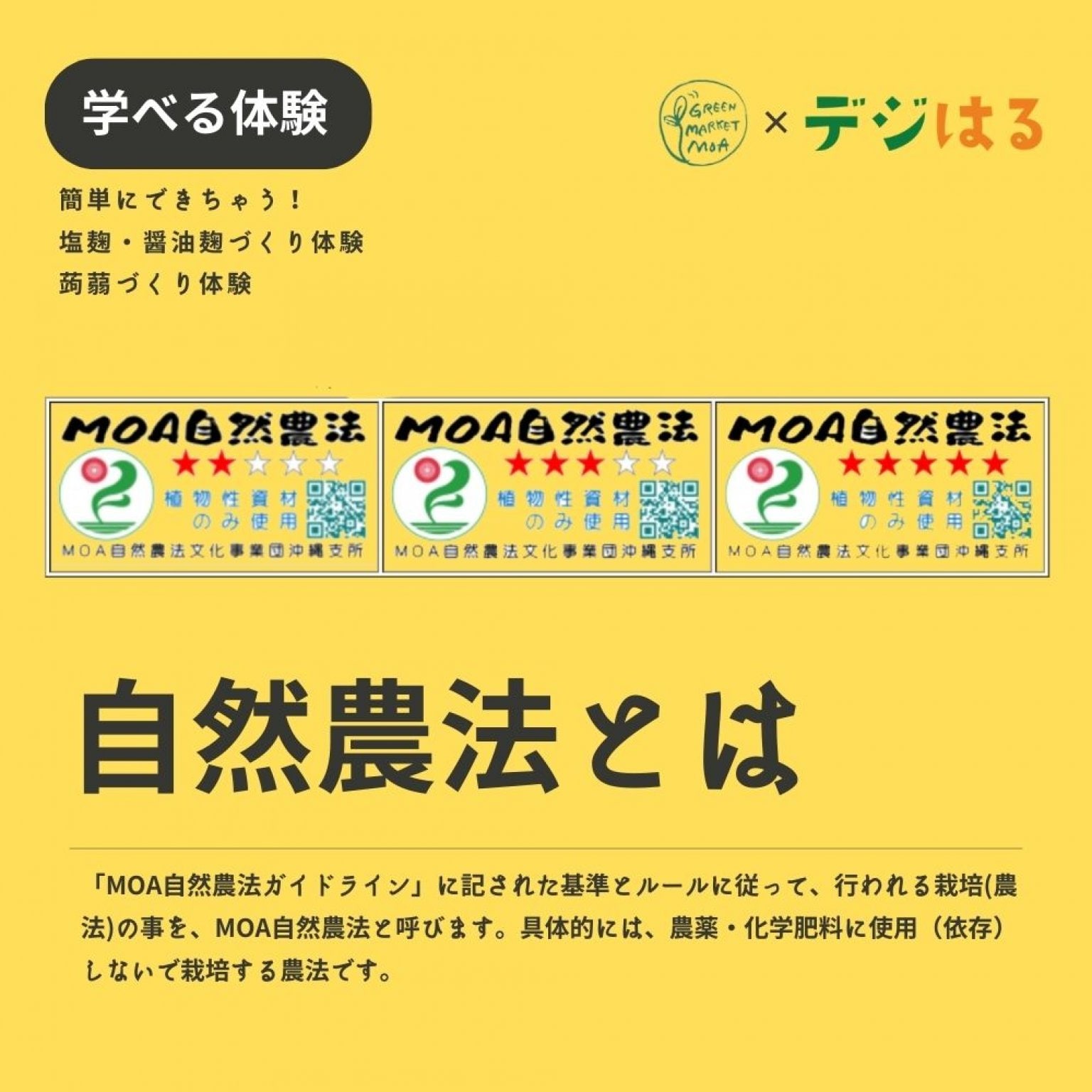【6/24土14:00】【リアル参加チケット】手作り蒟蒻・塩麹・醤油麹づくり体験in首里