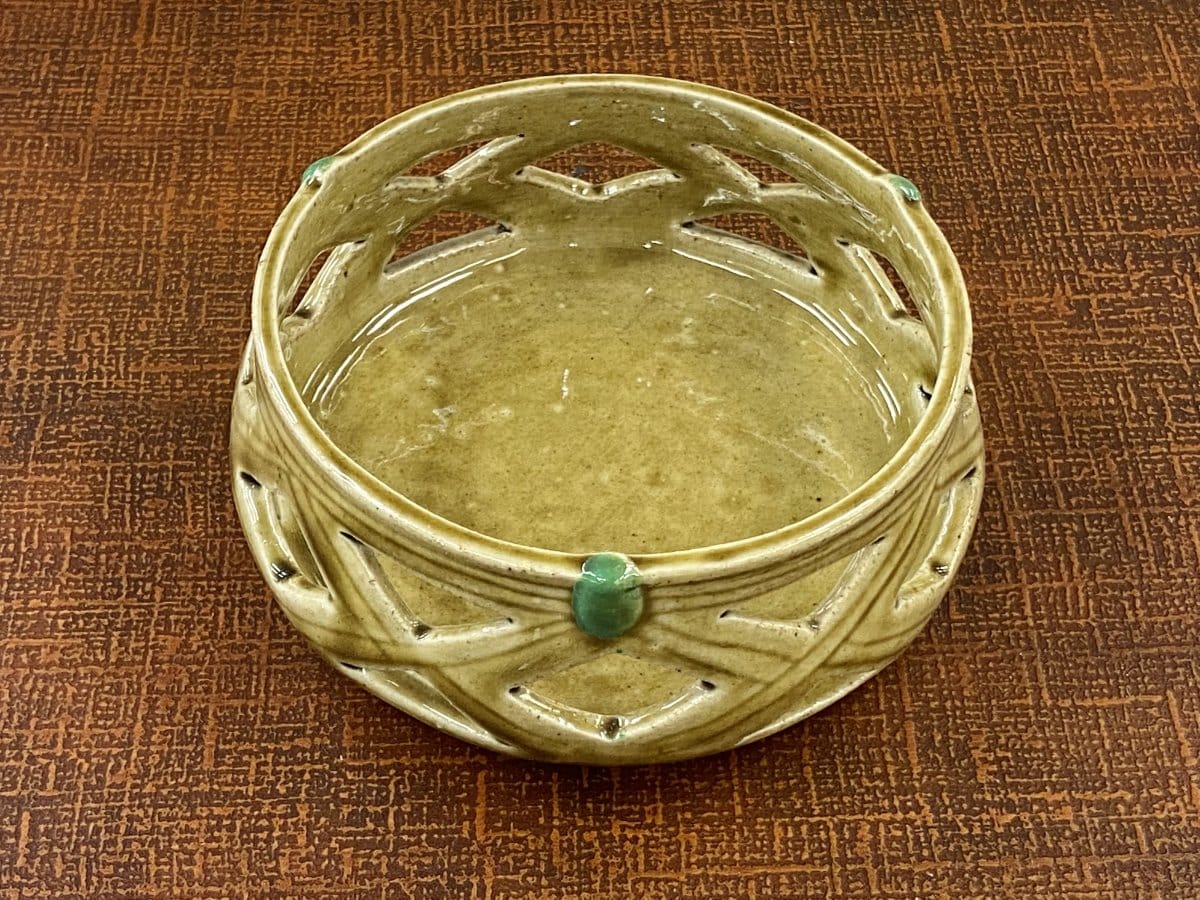 【大特価】黄瀬戸籠目鉢