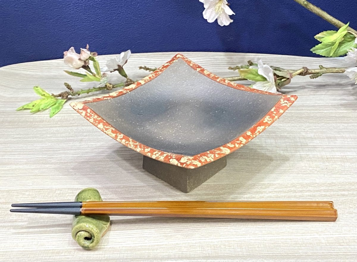 【大特価】【有田焼】錦渕金ちらし四方上がり