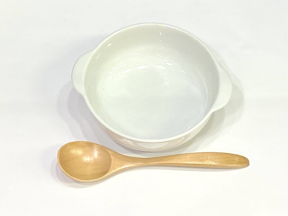 【美濃焼】耳付丸型 ホワイトグラタン皿(スープにも！)