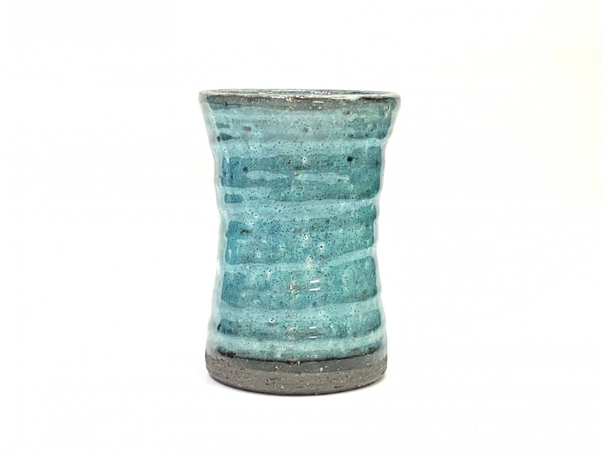 【美濃焼】ブルー粉引土物ロングカップ