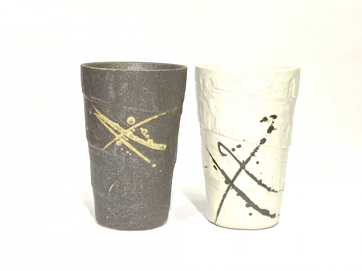 乱筆ペアフリーカップ