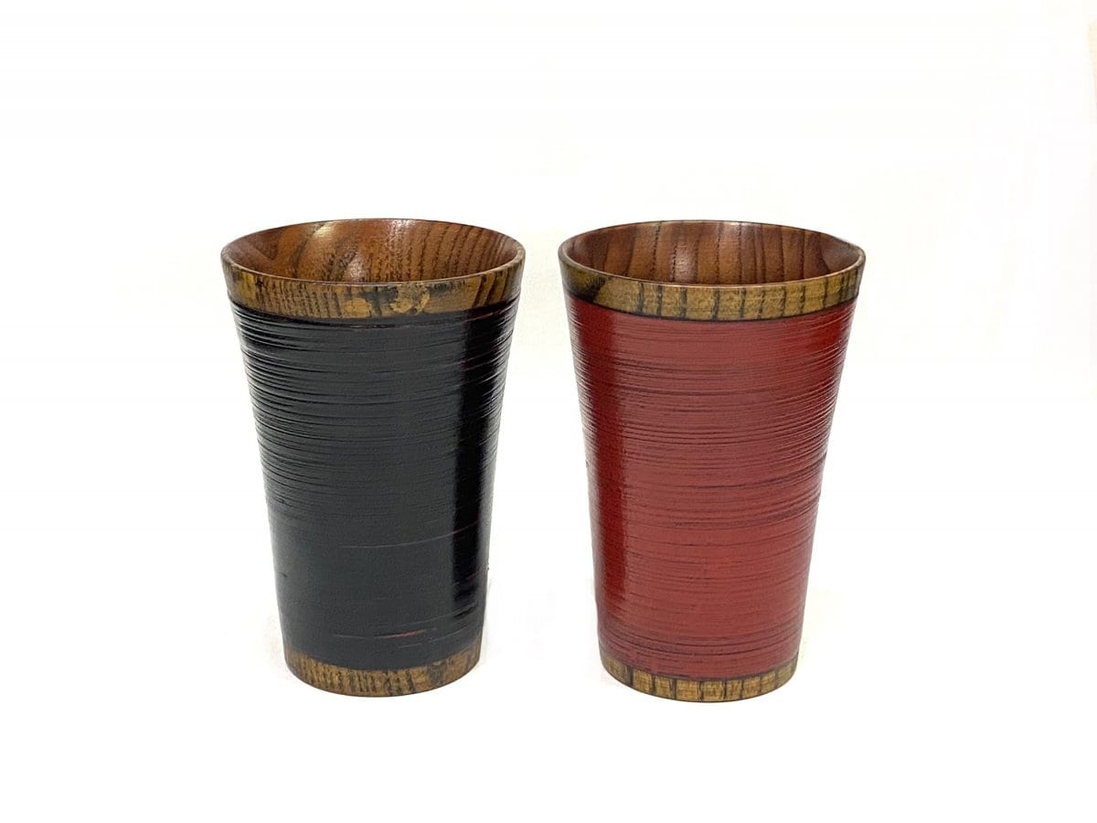 【本州送料込み】【天然なつめの木】木製ペアフリーカップ