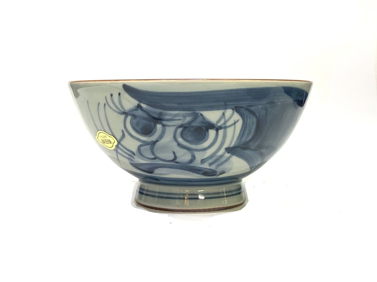 縁起の良い　有田焼　手書き だるま特大茶碗