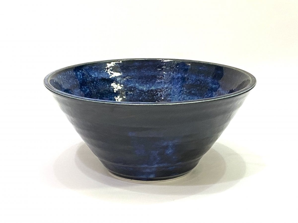 【麺好き】たっぷりはいる!窯変紺ラーメン鉢。