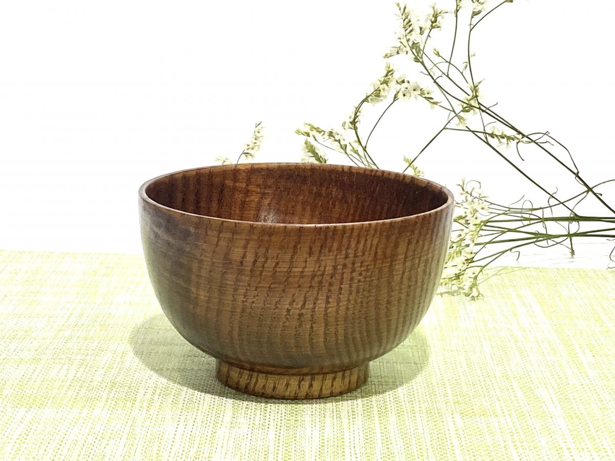 【なつめ天然木】たっぷり大汁椀Φ13cm