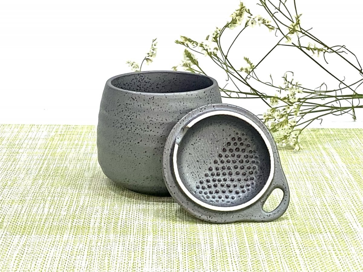 【生姜おろし便利機能付き】天目茶碗蒸し＆ソバチョコ&フリーカップ