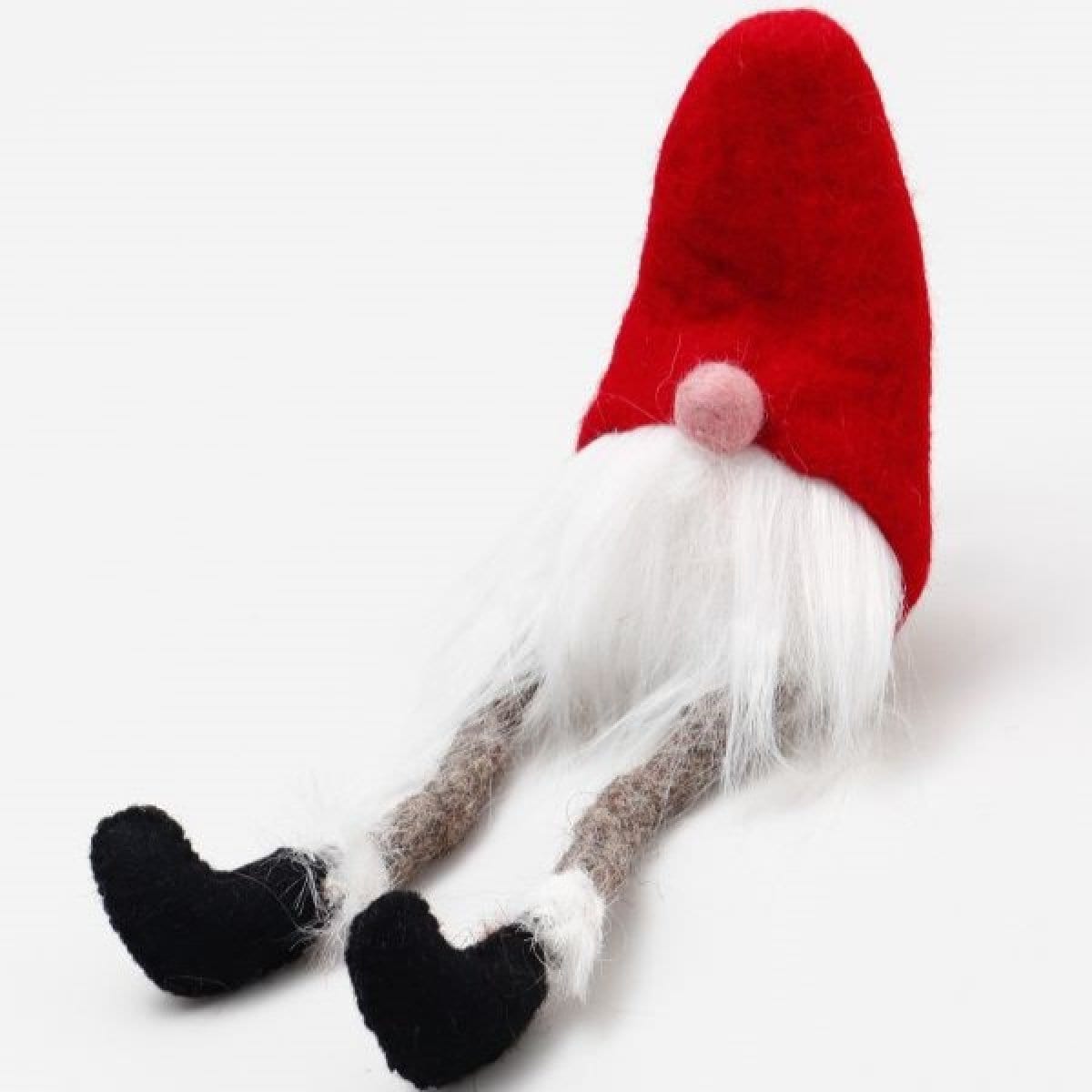 【アシブラトントゥRED】足をぶらぶらさせたポーズが可愛い！フェルトオーナメント