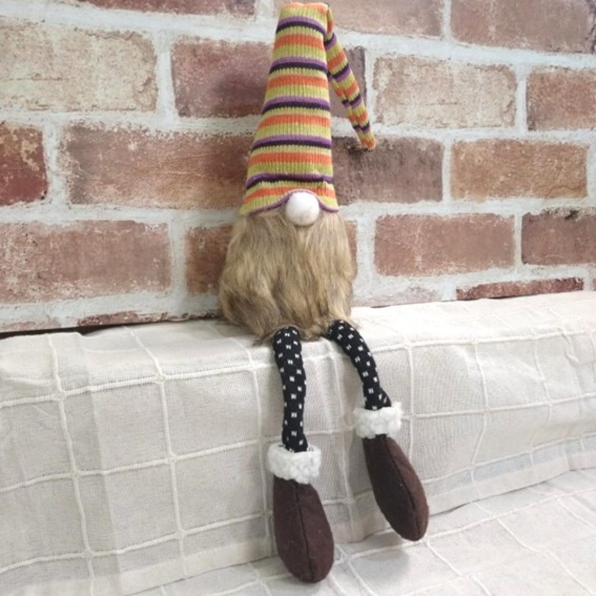 トントゥドールMオレンジ】かわいい♪北欧フィンランドの妖精”トントゥ