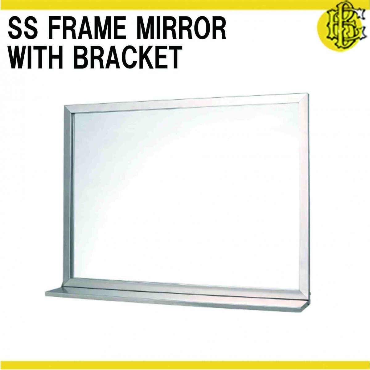 DULTON ステンレス スチール フレーム ミラー ウィズ ブラケット