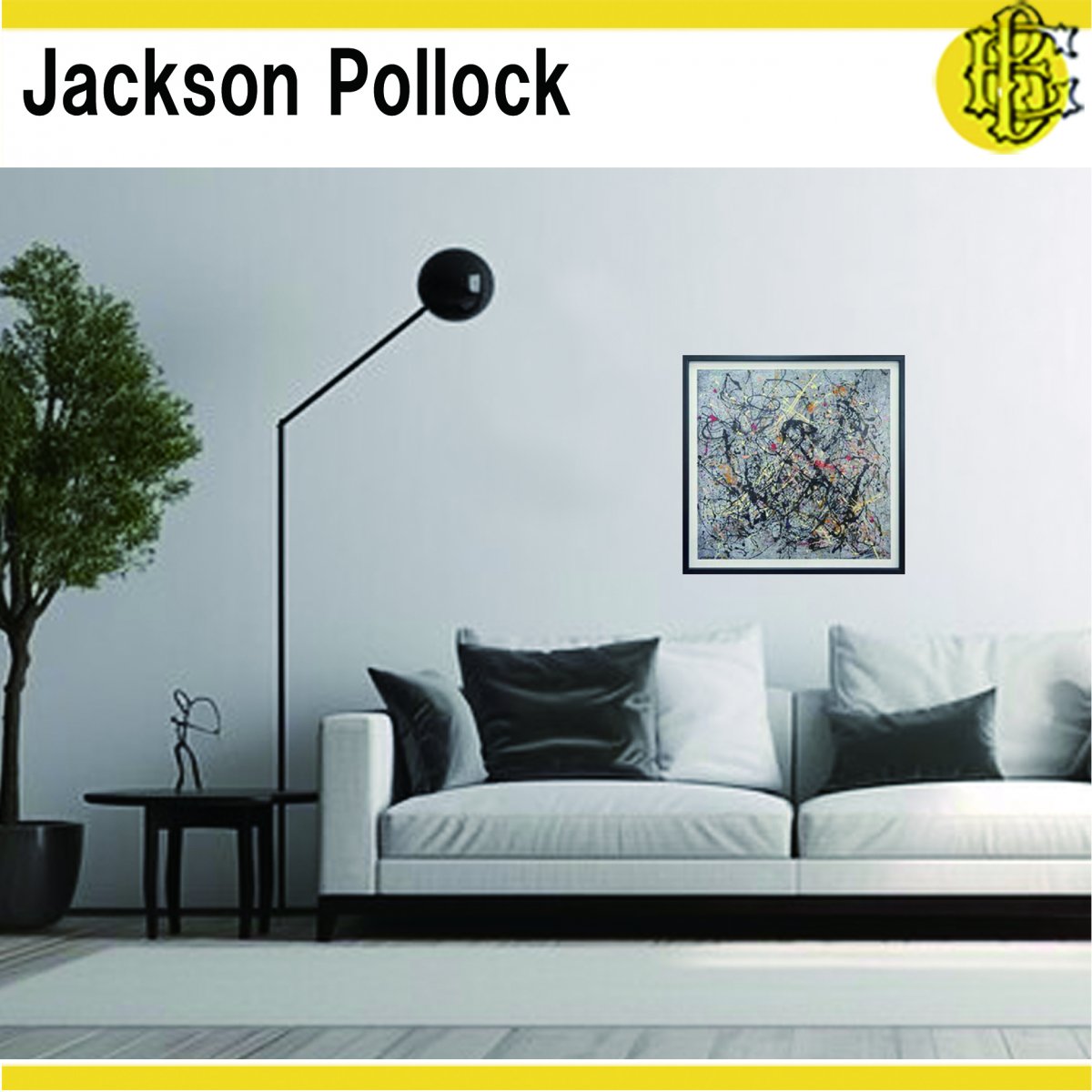 絵画 ジャクソン ポロック作 Jackson Pollock「Number 18,1950」