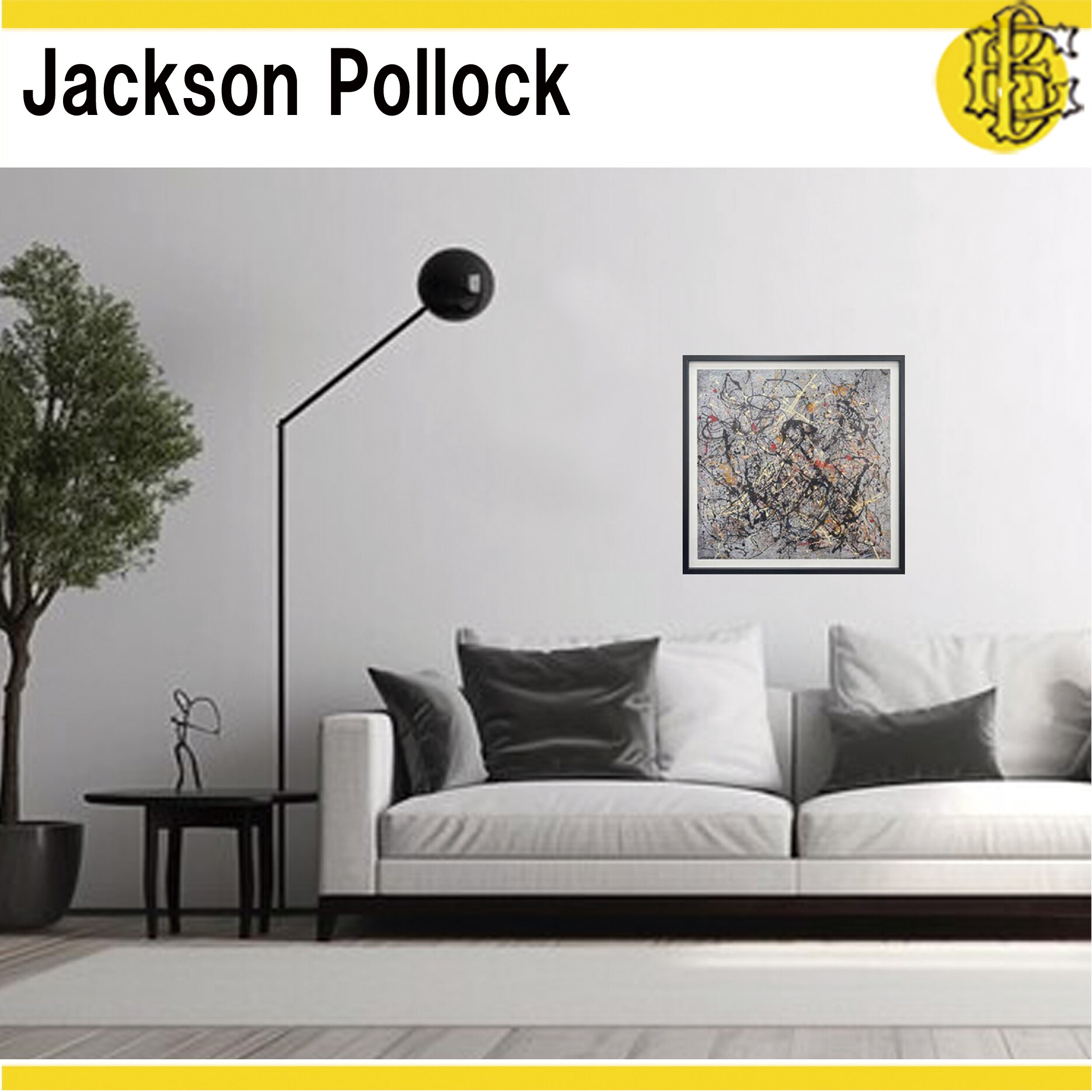 絵画 ジャクソン ポロック作 Jackson Pollock「Number 18,1950」