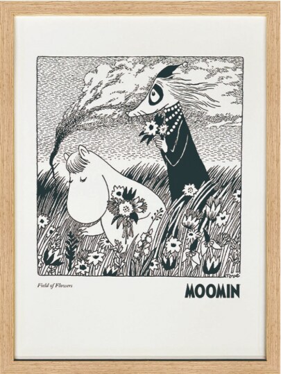 絵画 トーベ ヤンソン作 Tove Jansson 「Moomin Field of Flowers(S)」
