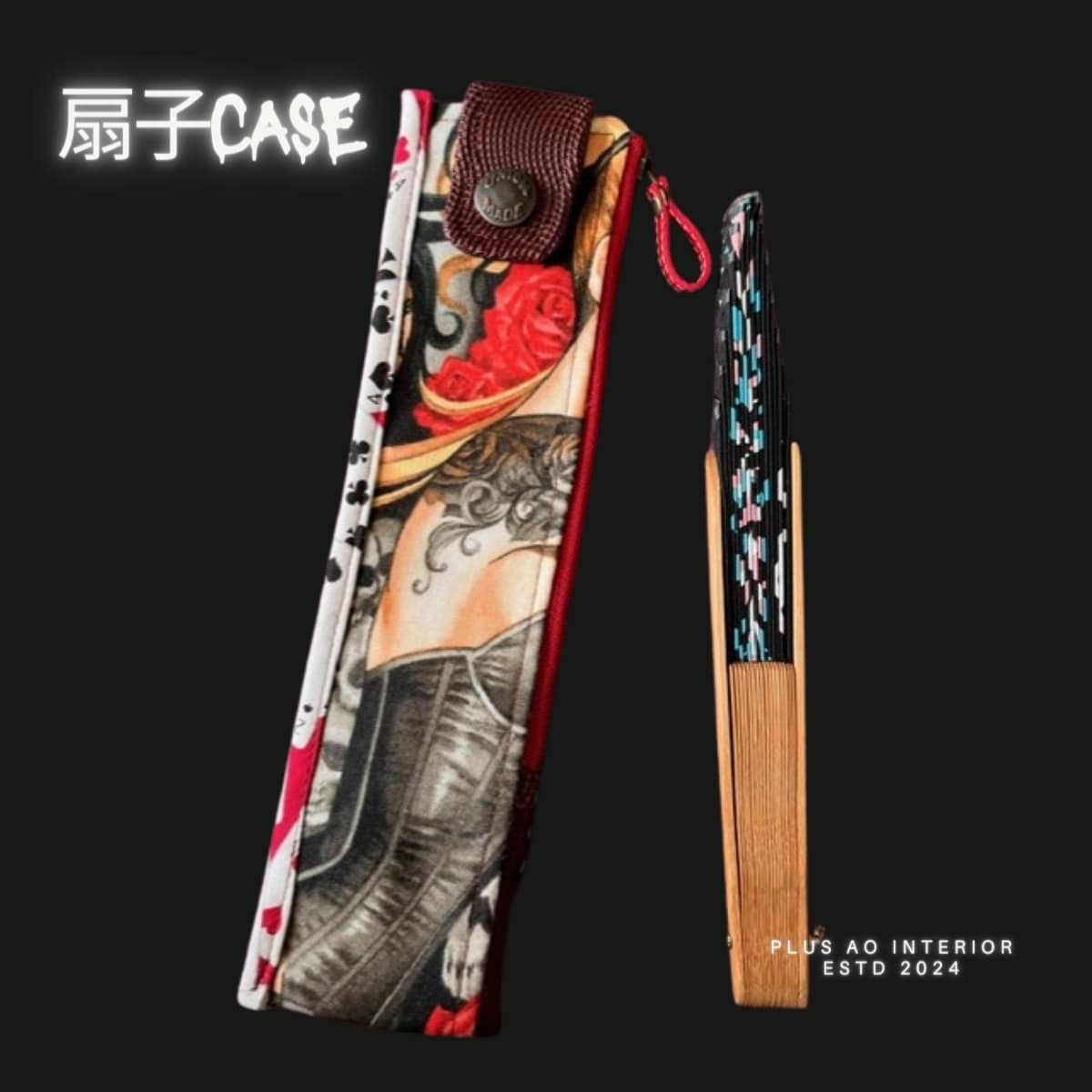 仮面LADYの新型の扇子入れ ROCK 扇子ケース