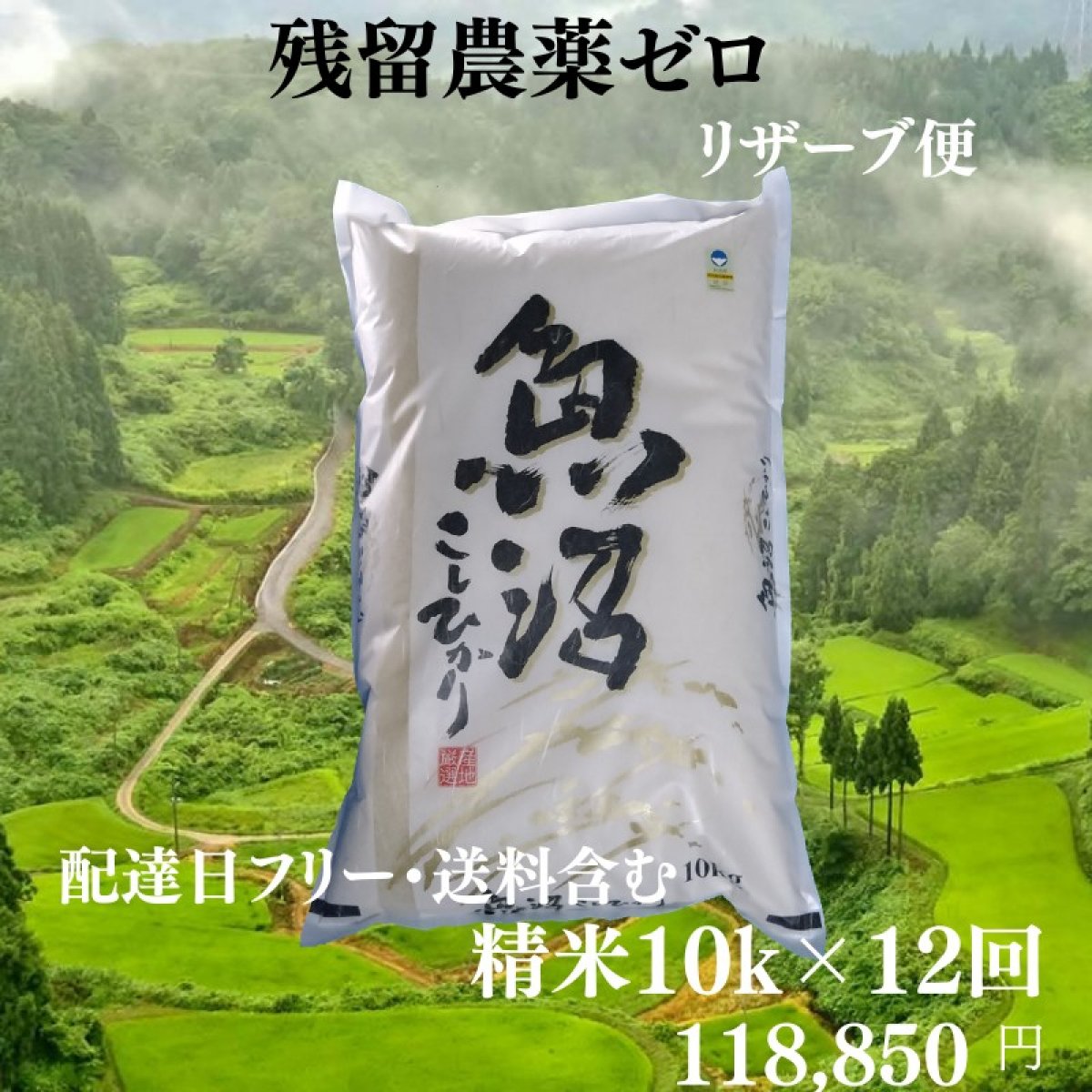 【ご新規様1回限り】精米10ｋ/魚沼産コシヒカリ・棚田米