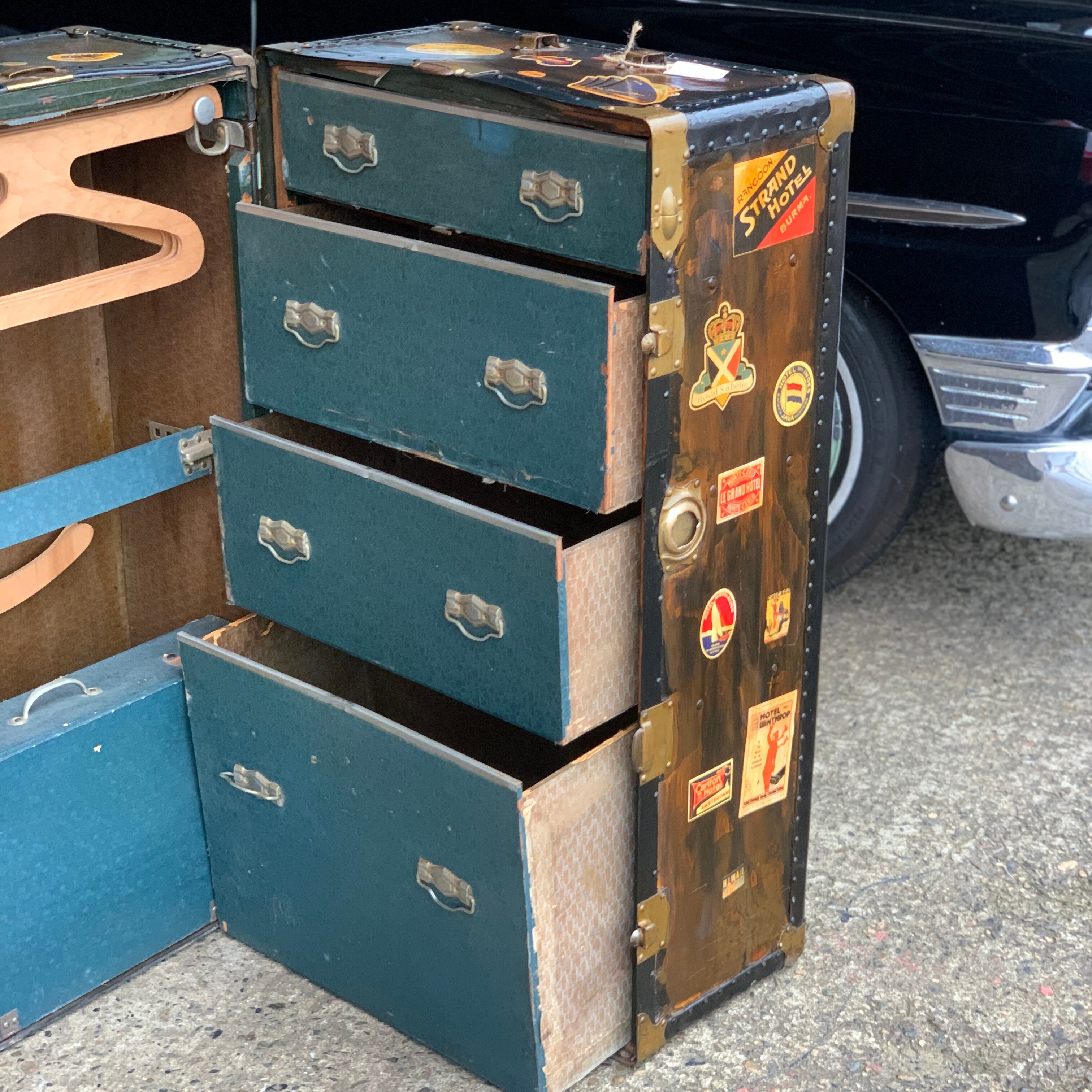 vintage ワードローブトランク