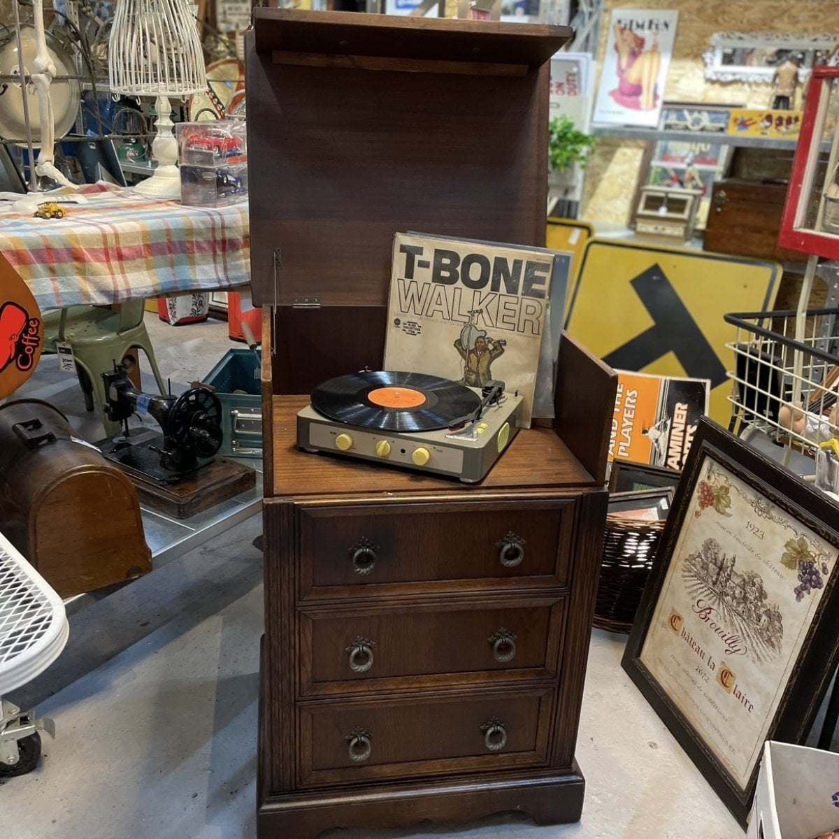 レコードプレーヤーラック Vintage