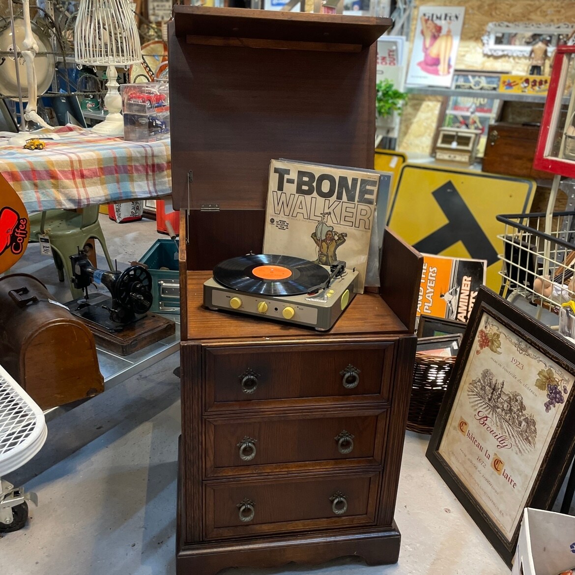 レコードプレーヤーラック Vintage