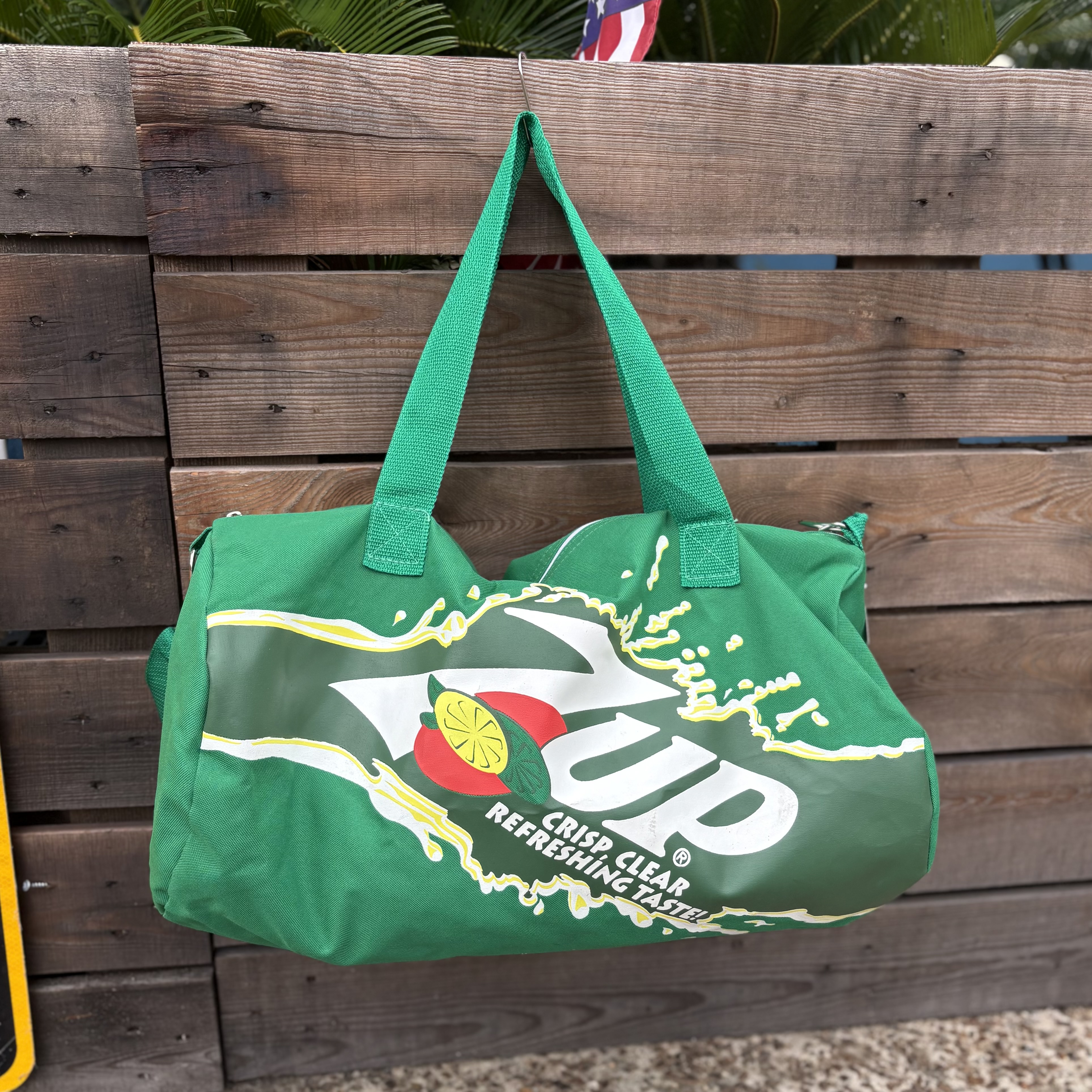 Vintage 7UP Advertising Duffle Bag