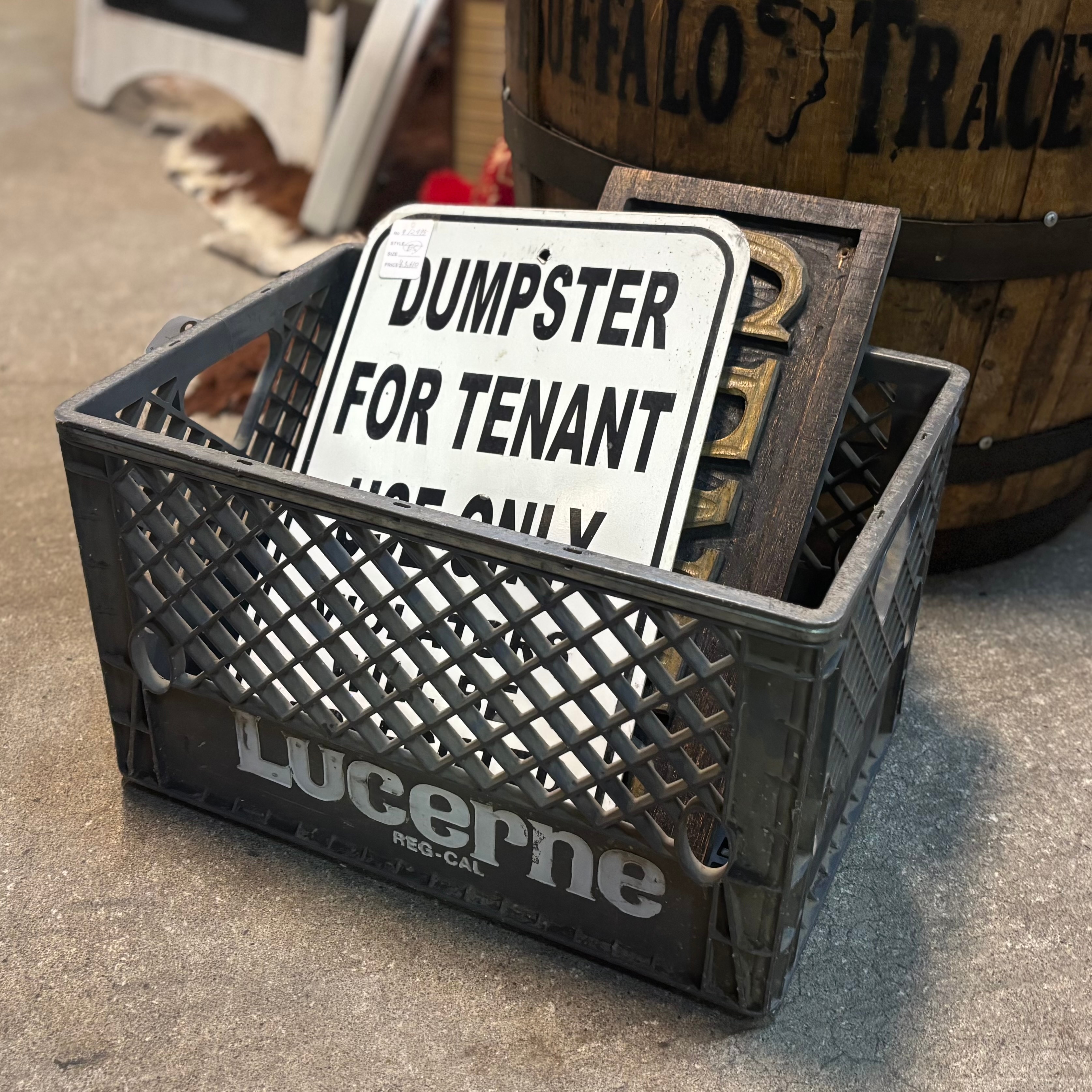 Vintage Lucerne Milk Crate