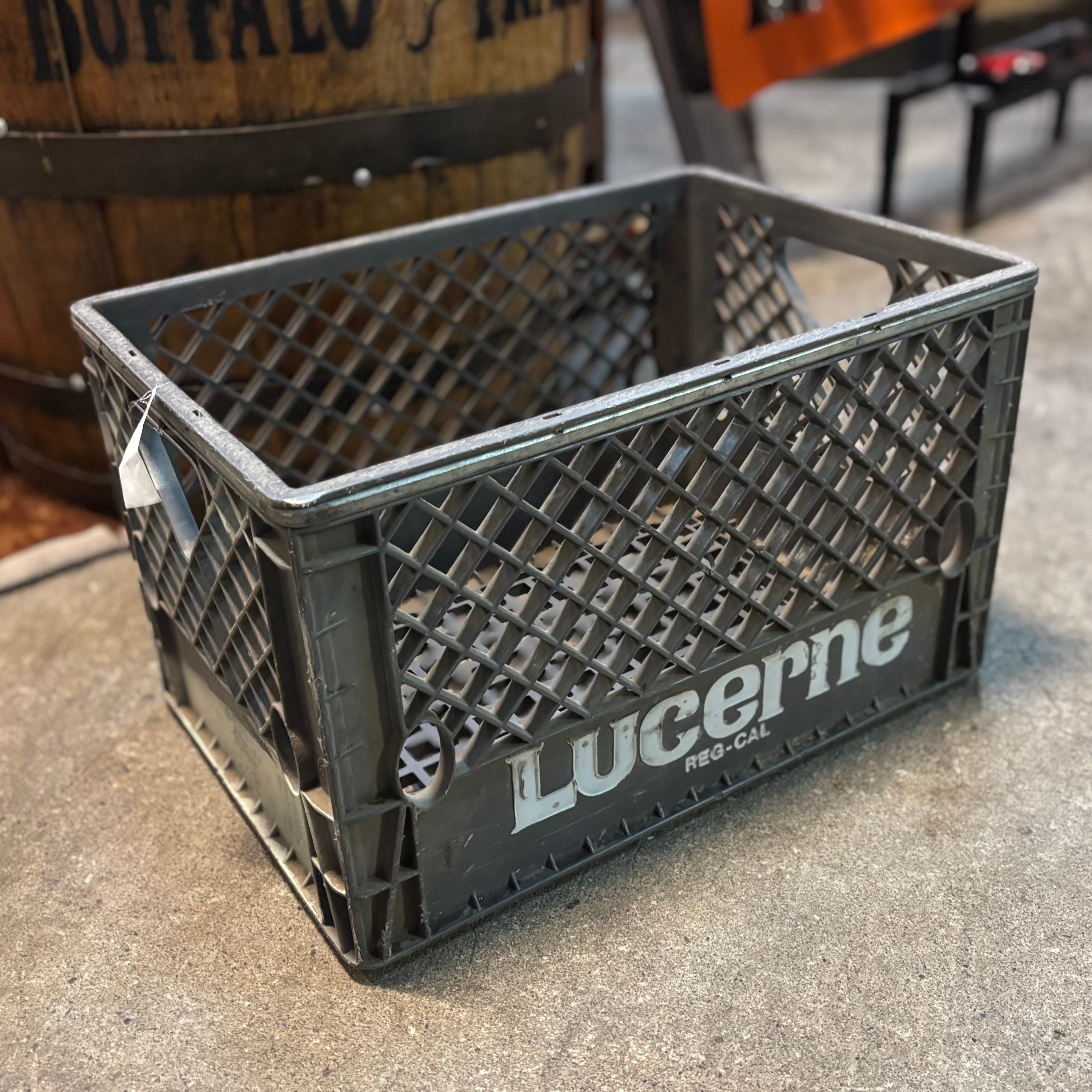 Vintage Lucerne Milk Crate