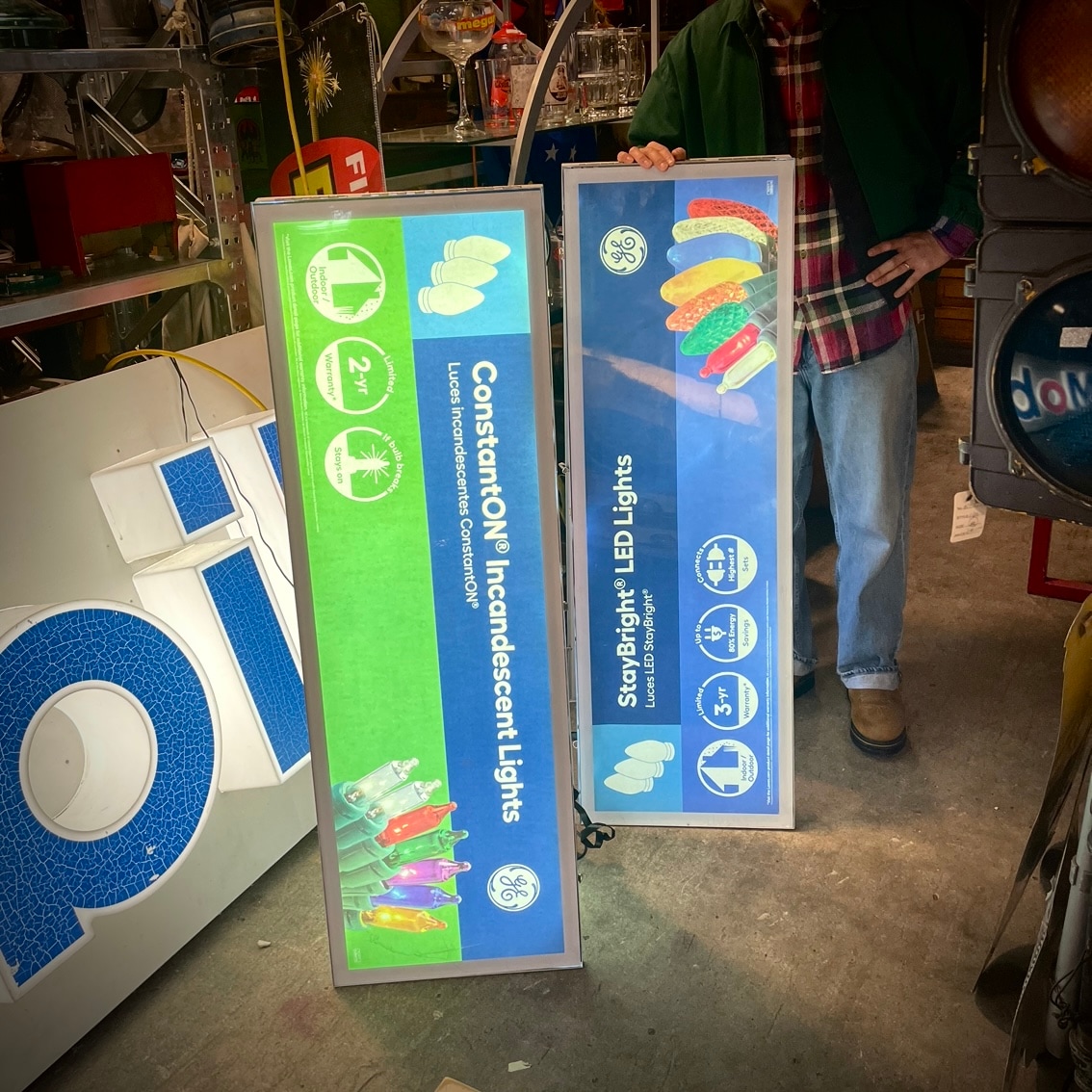 ゼネラル・エレクトリック社 交流発電機 看板プレート アンティーク品