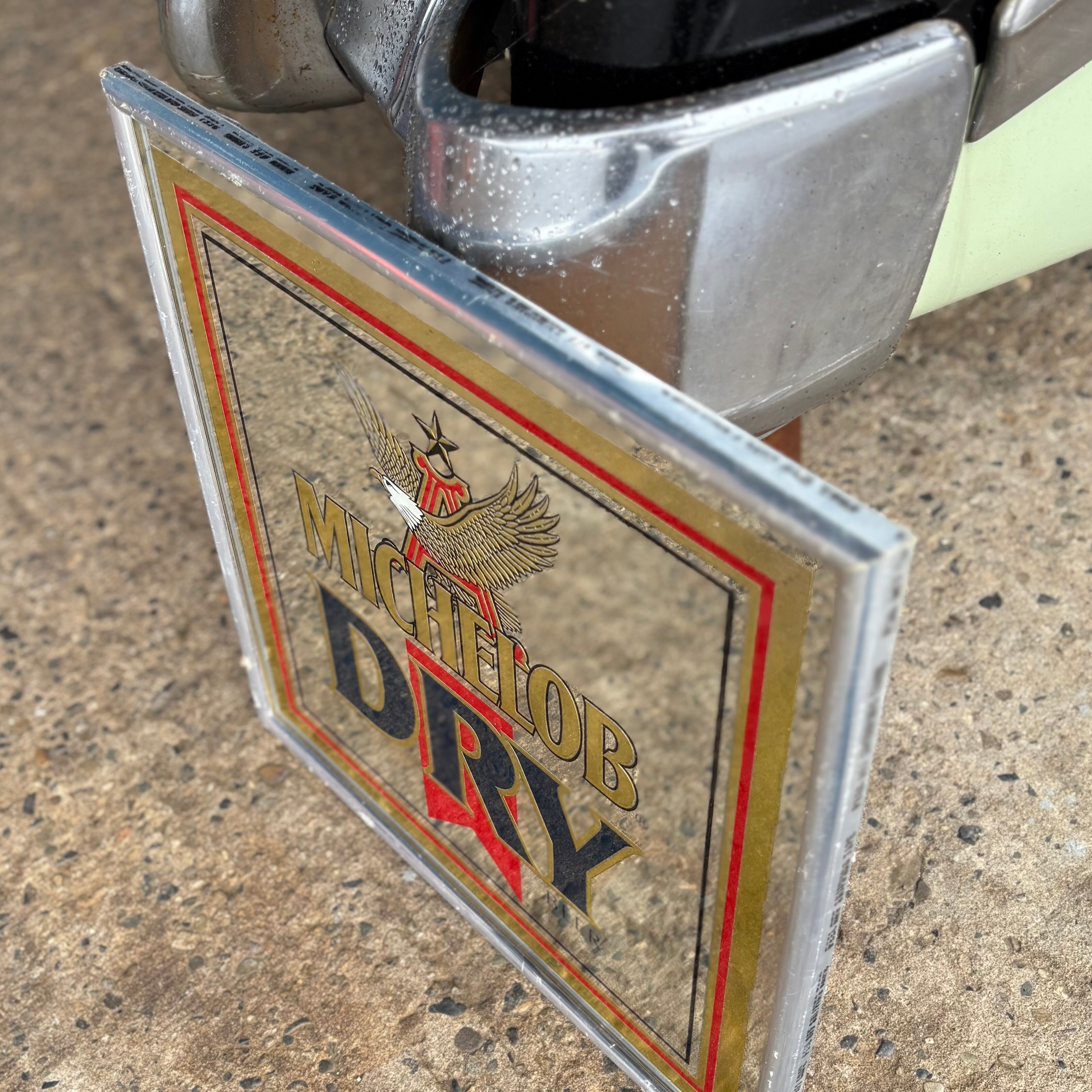 MICHELOB DRY ビンテージパブミラー