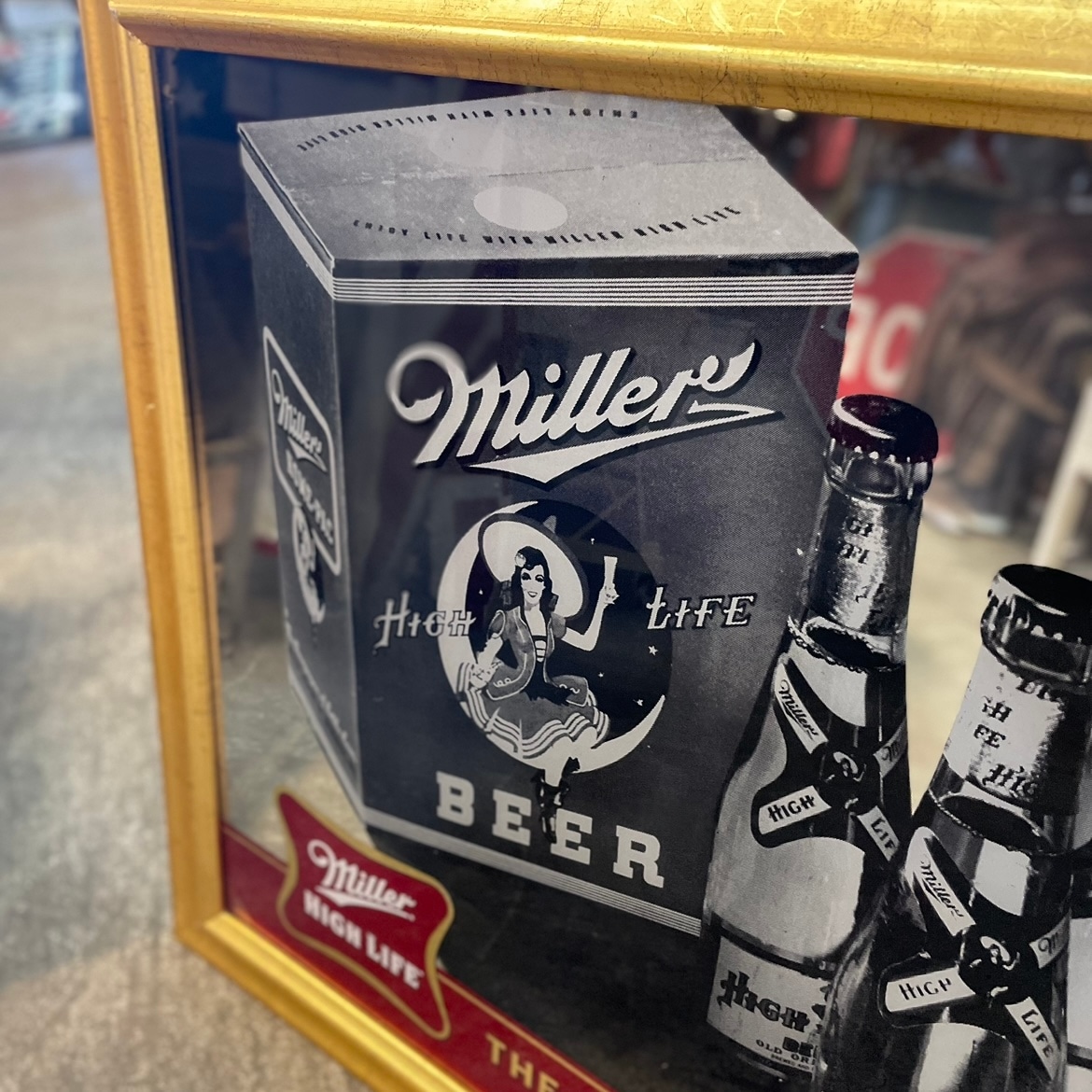 Miller High Life ネオン看板 ビールバケツ型 約30cm Miller High Life ネオン看板 ビールバケツ型 約30cm