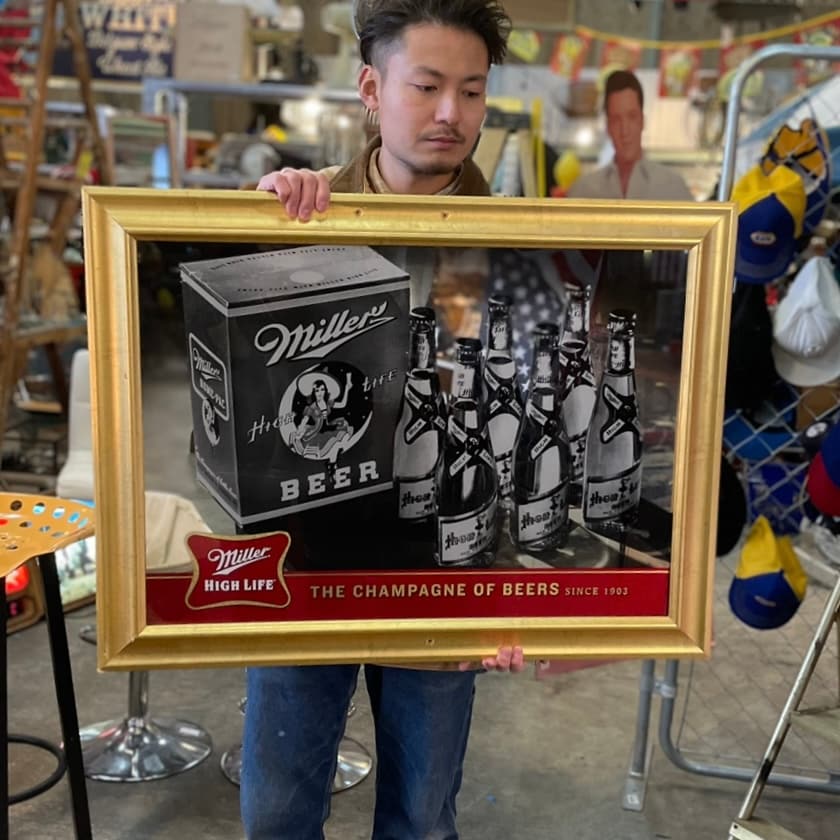 BIG Size!! Miller High Life Vintage Pub Mirror