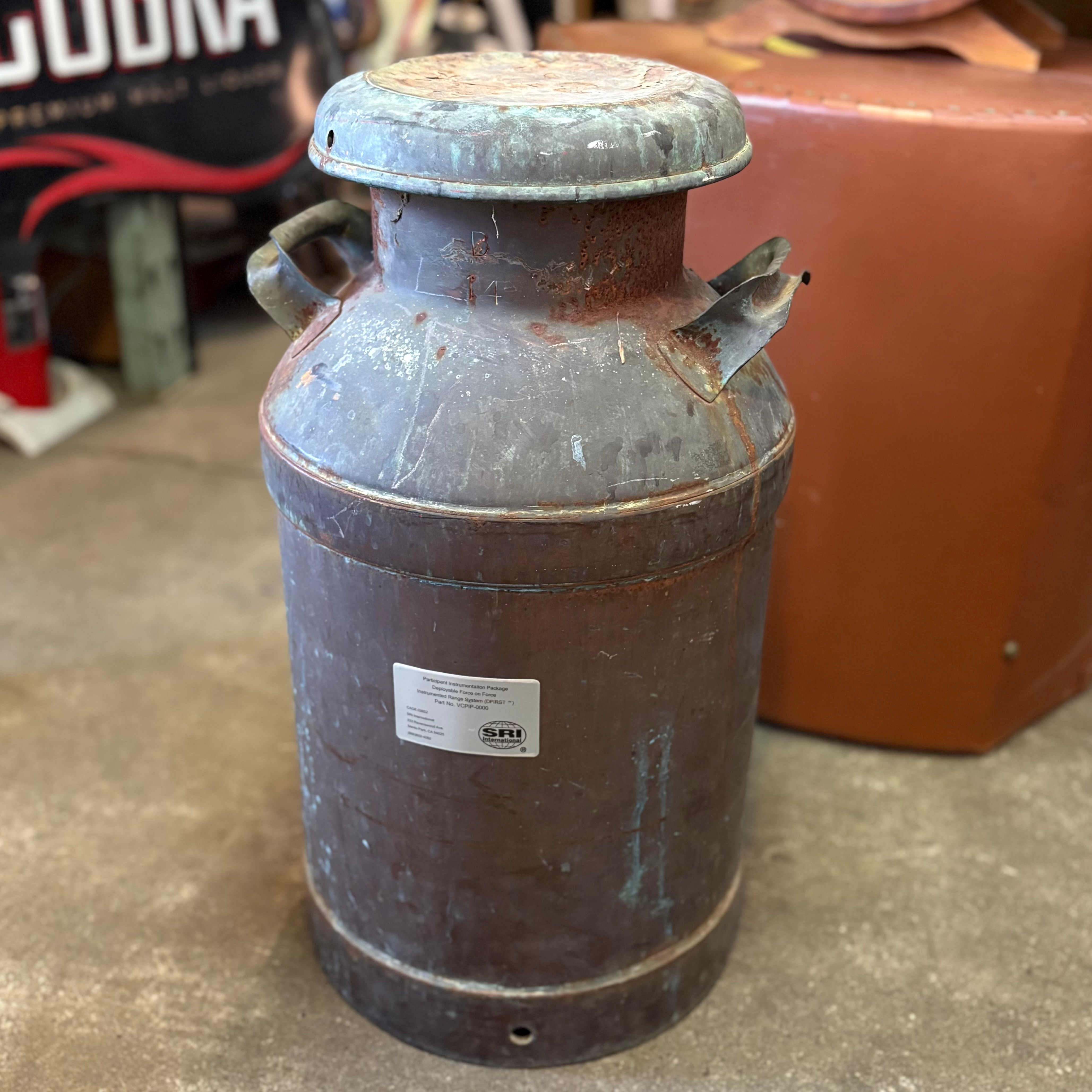 Vintage Industrial Milk Can