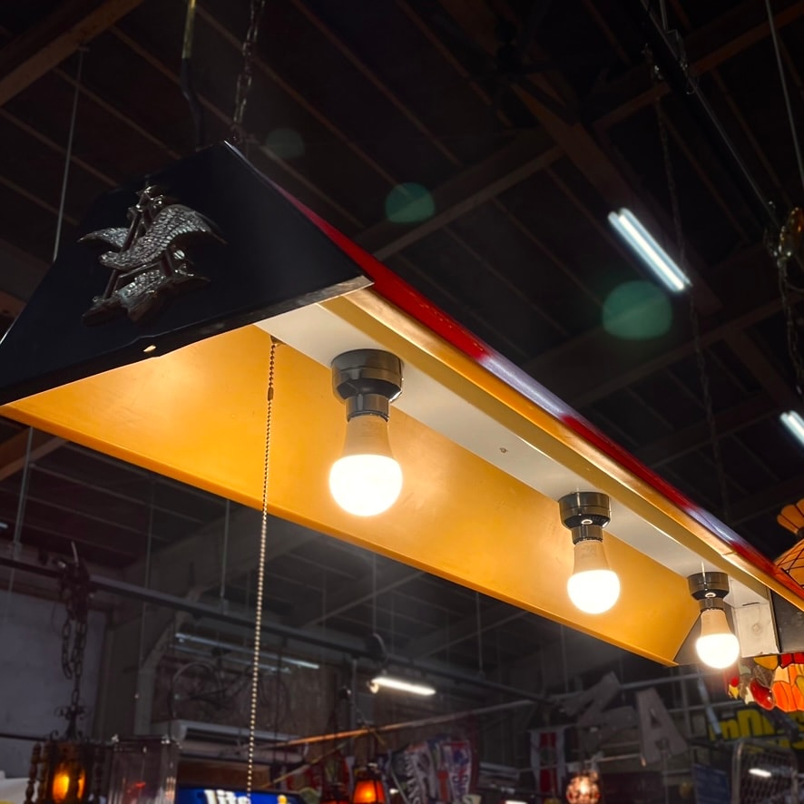 Budweiser “King of Beers” Vintage Pool Bar Lamp