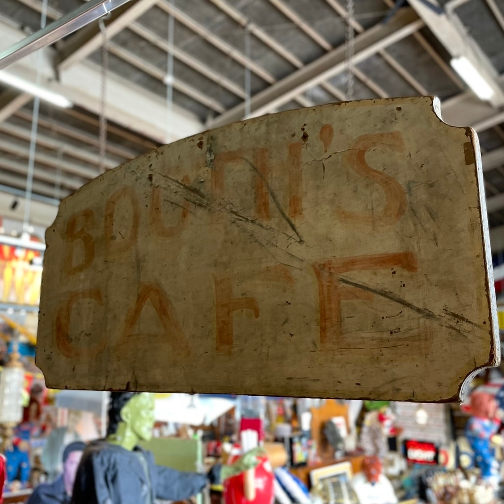 1930s-50s Vintage Wooden Shop Sign “SAMPLE SHOES”