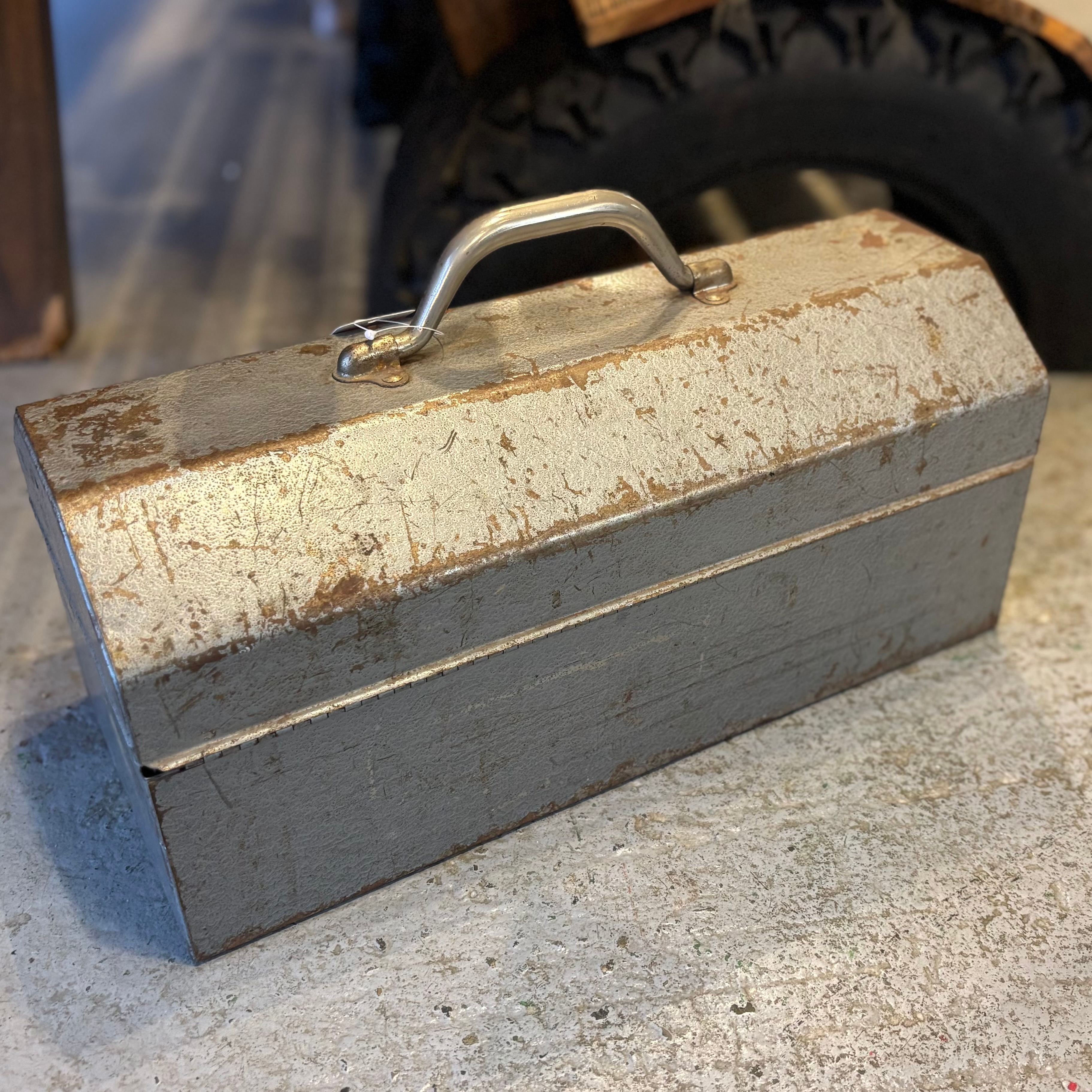 True Value Vintage Metal Tool Box