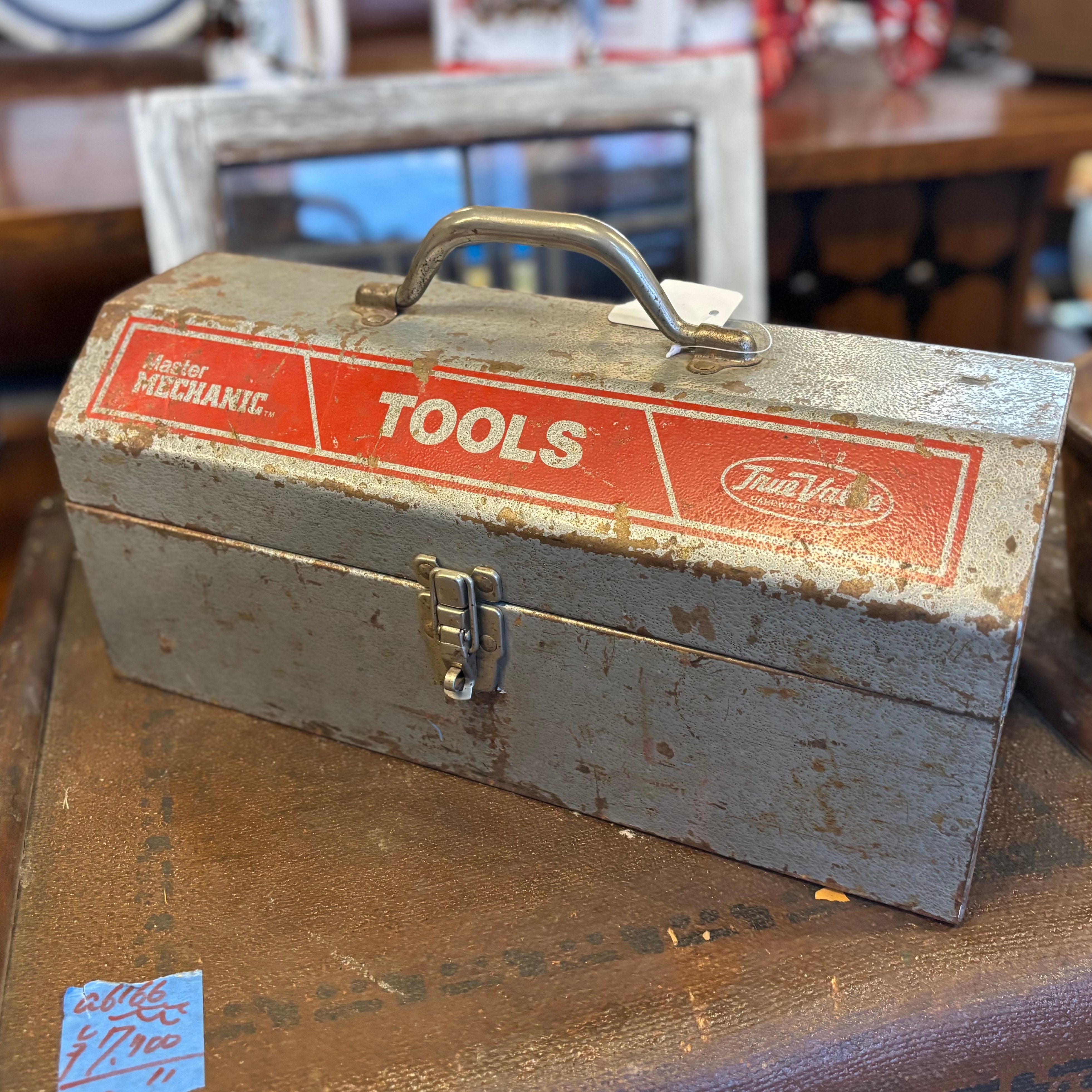 True Value Vintage Metal Tool Box