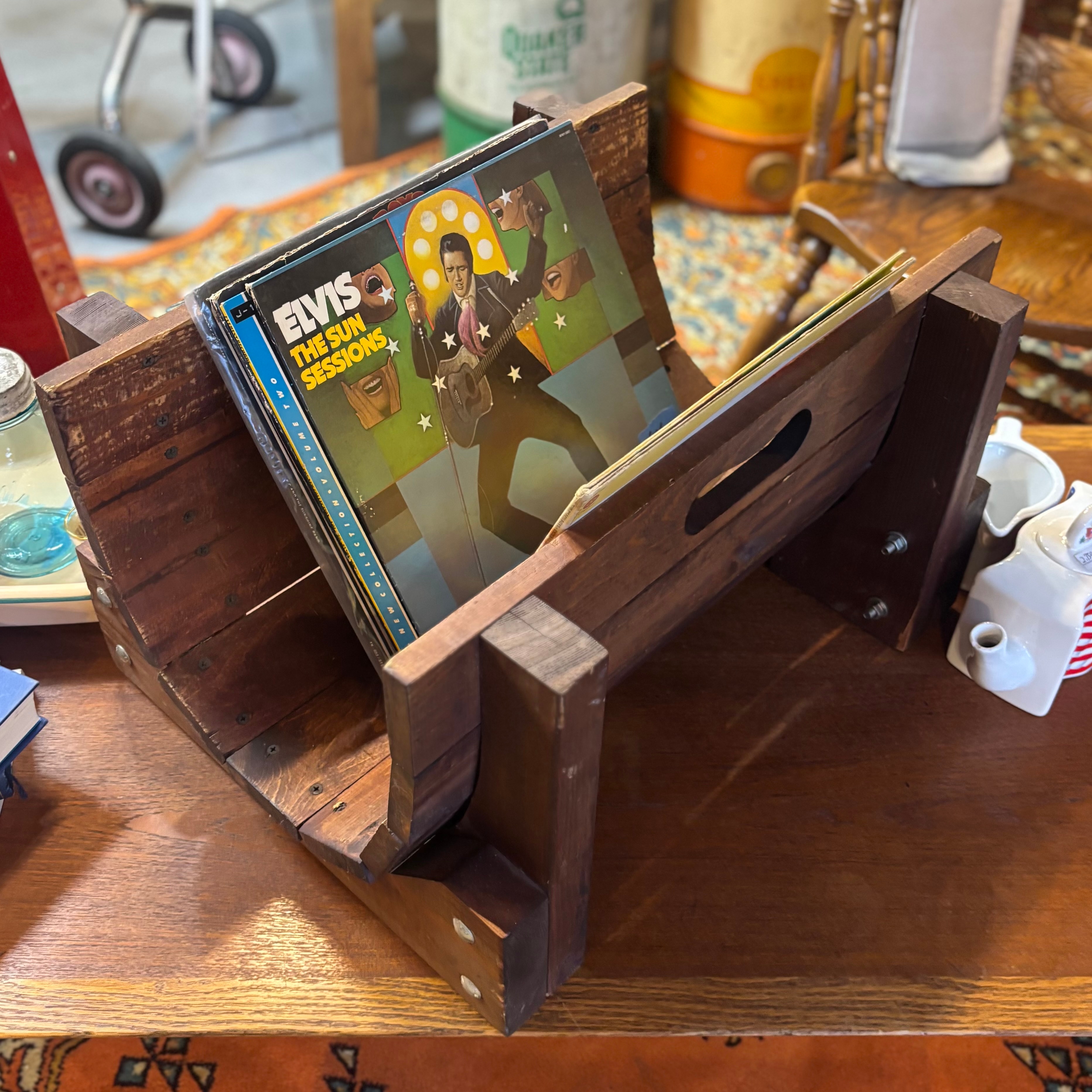 Vintage Wooden Firewood Carrier