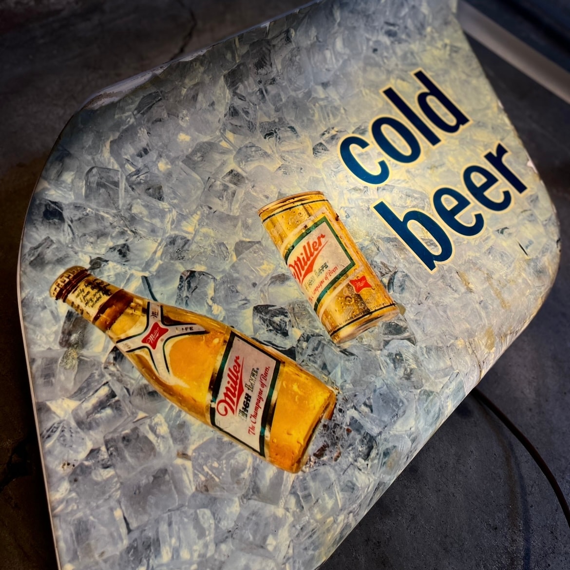 1979 Vintage Miller “Cold Beer” Light Sign