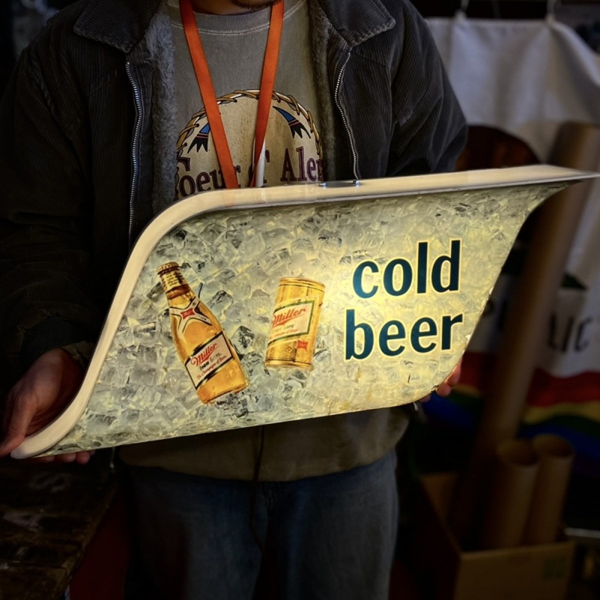 1979 Vintage Miller “Cold Beer” Light Sign