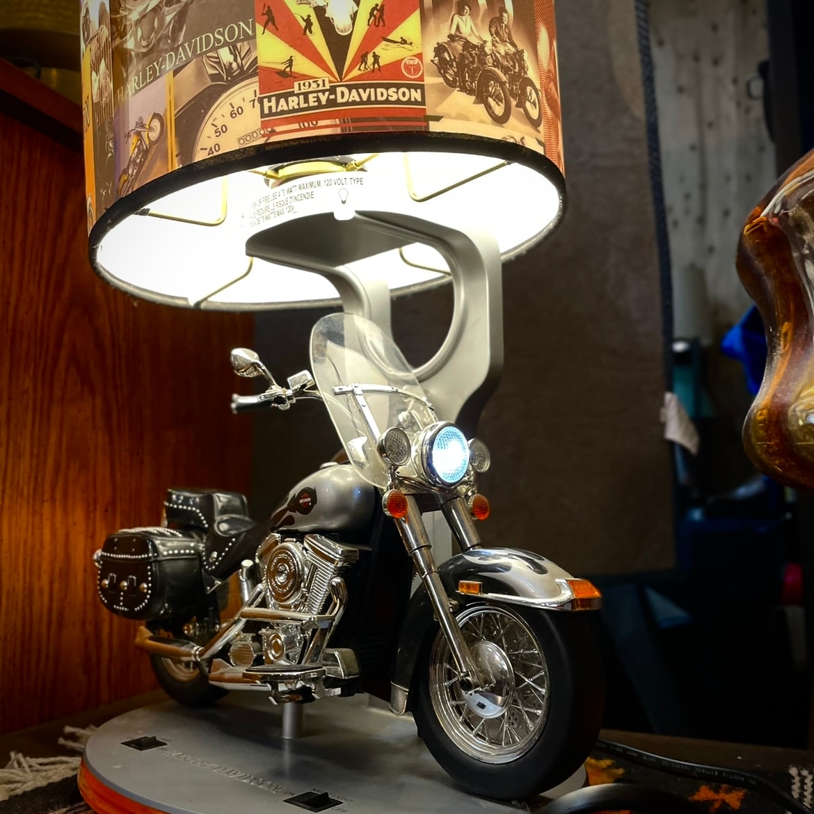 With Sound!! Harley-Davidson Table Lamp