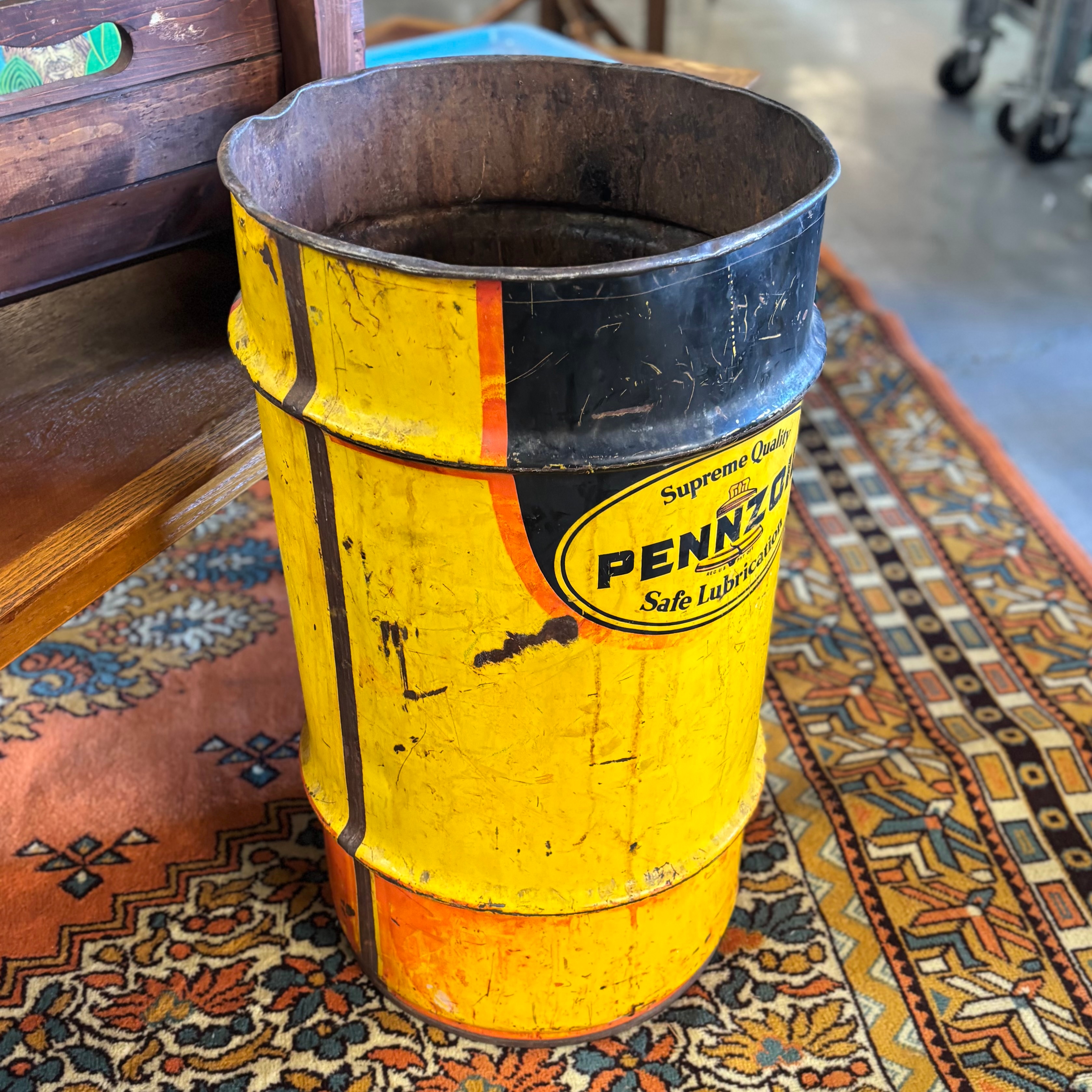 PENNZOIL Vintage Oil Drum / Garage Display Barrel