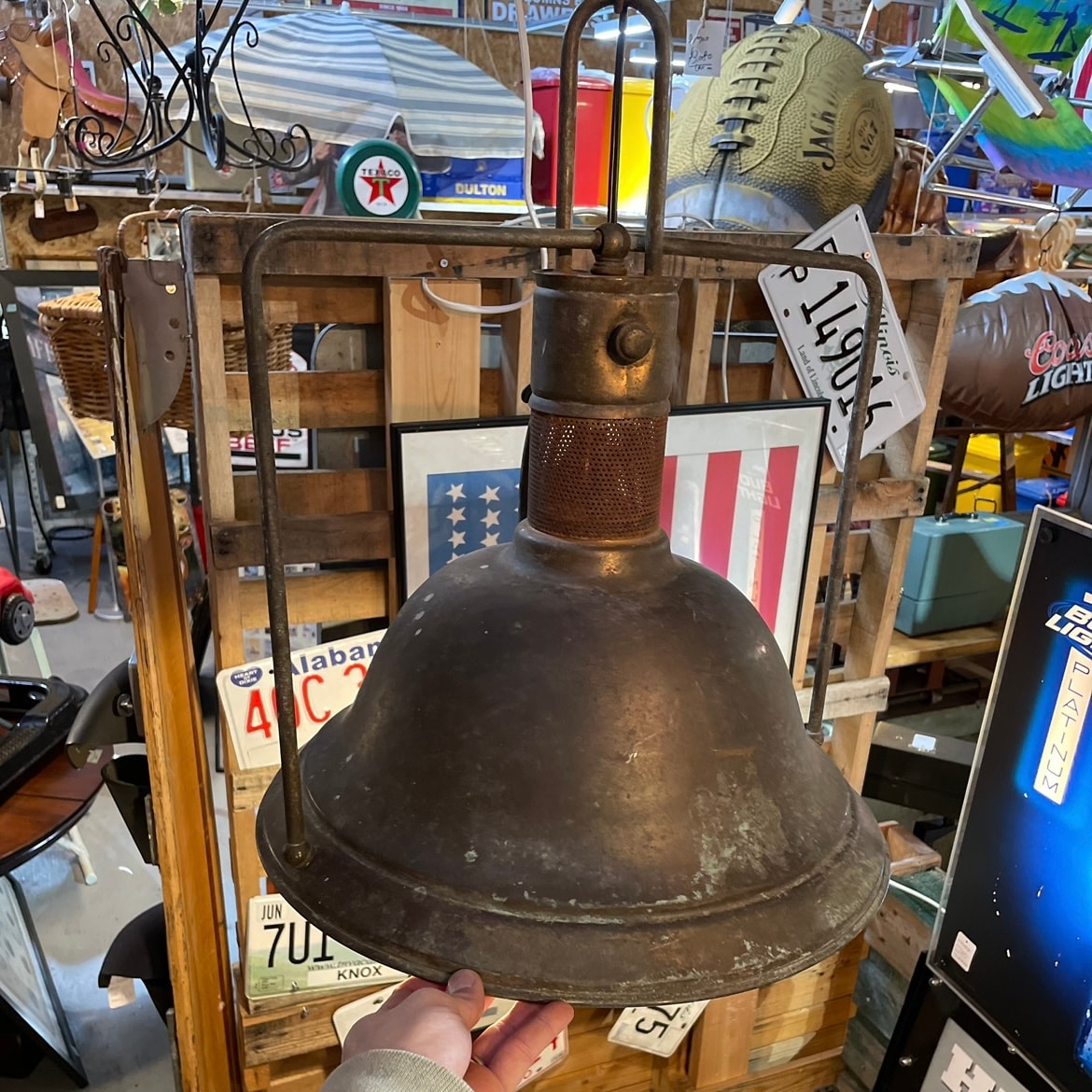 1940s -60s Vintage Industrial Barn Lamp