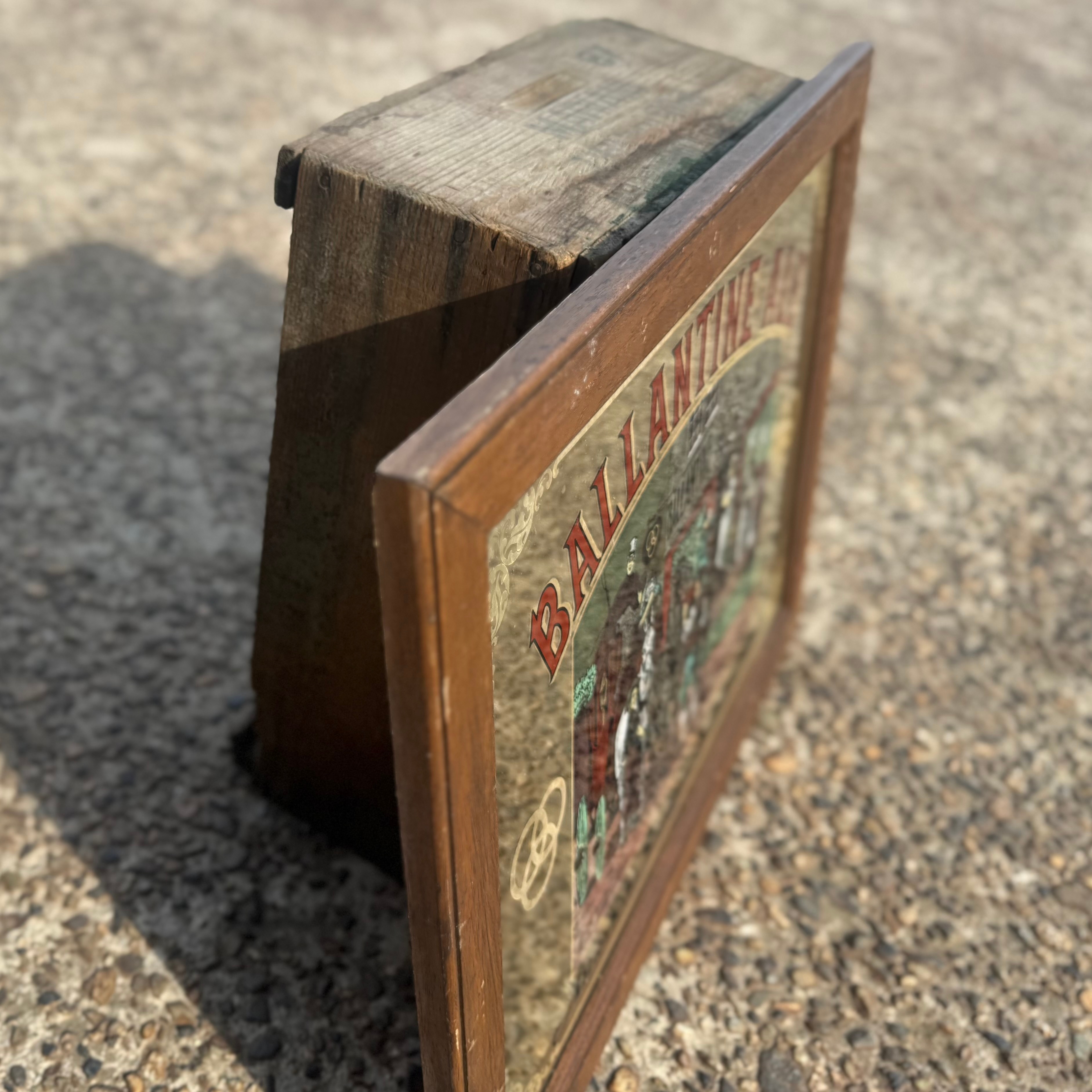 BALLANTINE ALE Vintage PubMirror Sign” — Classic American Brewery