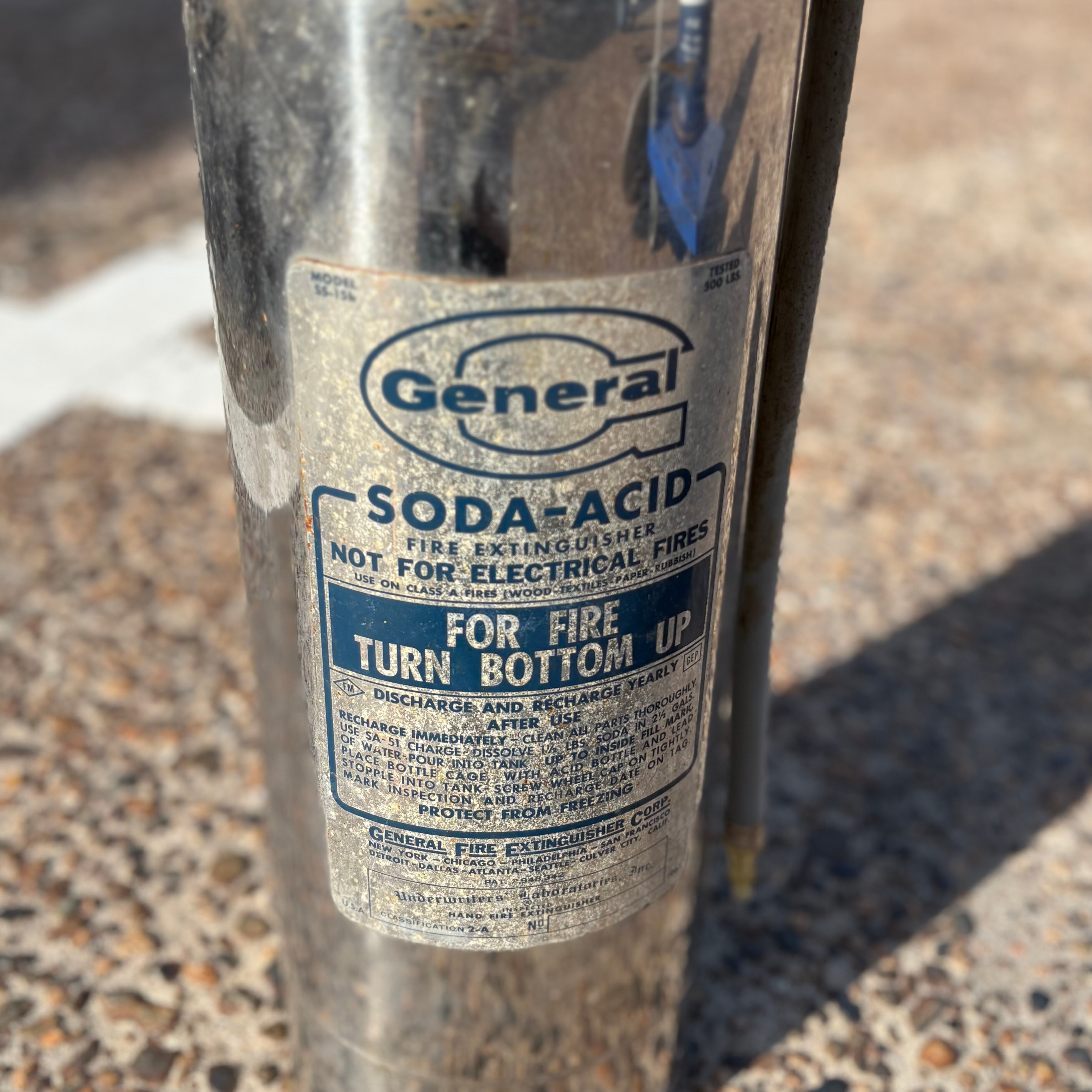 GENERAL “SODA-ACID” Vintage Fire Extinguisher