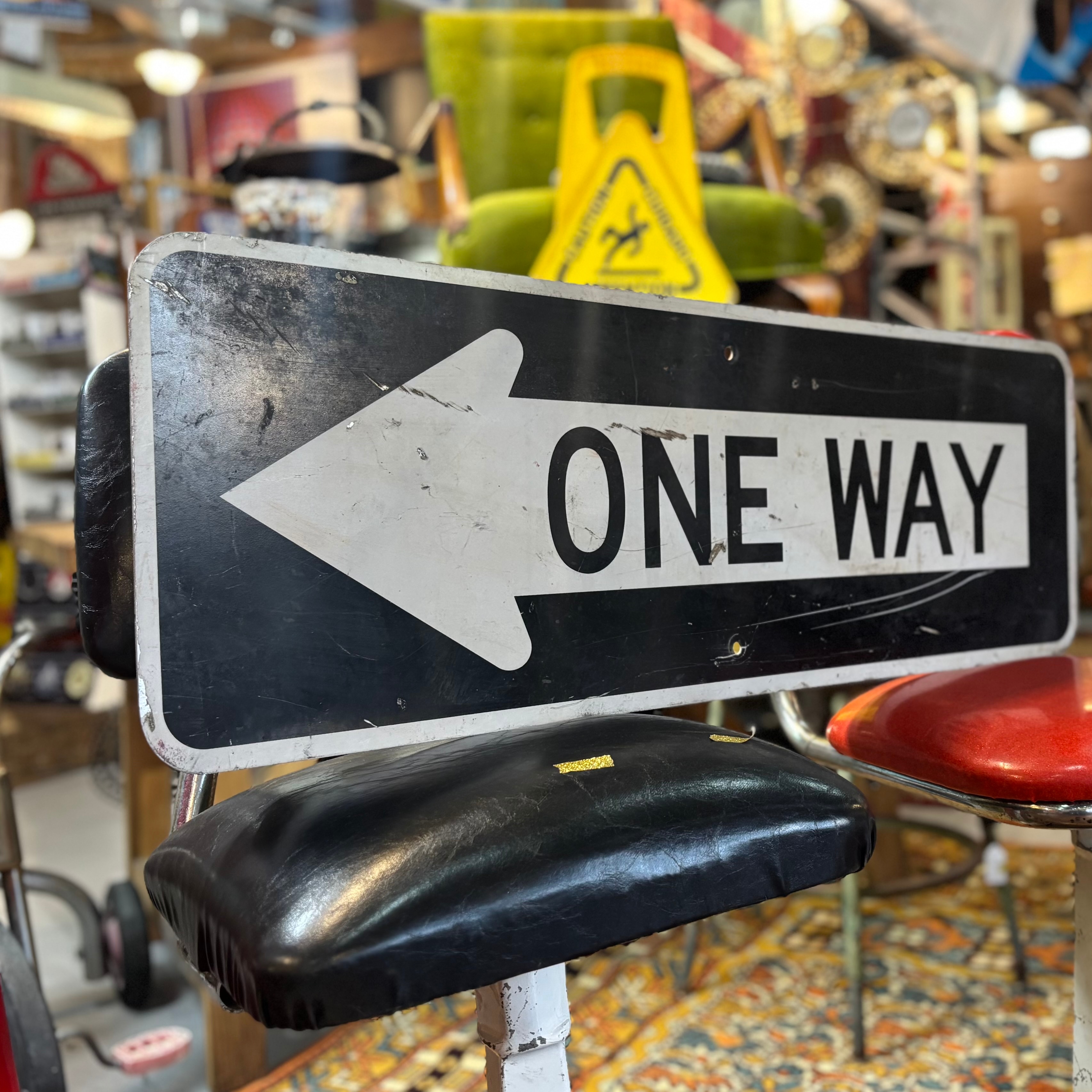 Vintage ONE WAY Road Sign