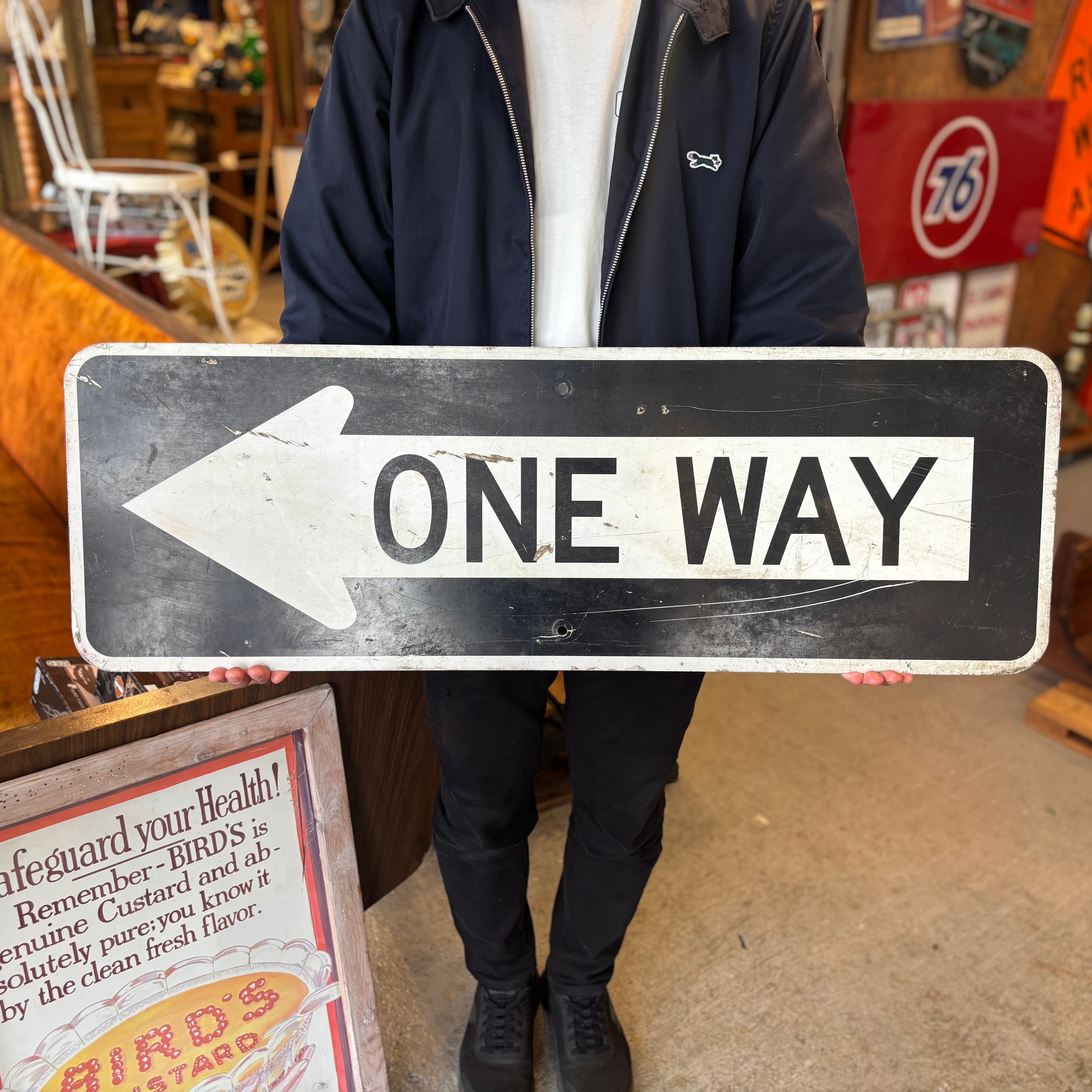 Vintage ONE WAY Road Sign