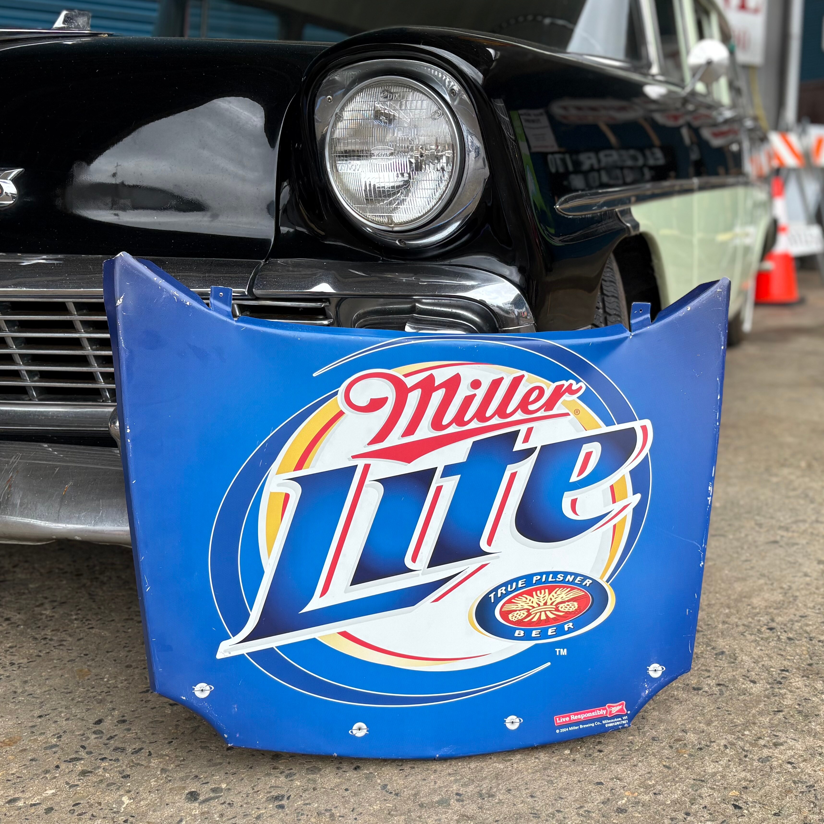 Miller Lite” Vintage Curved Metal Sign Panel